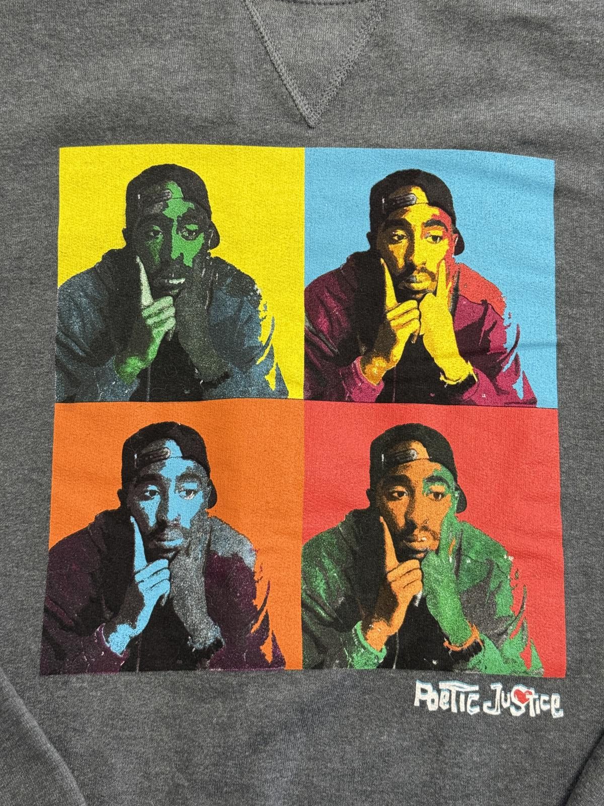 Designer Tupac Art Crewneck - 2Pac Sweatshirt Poetic Justice M Size US M / EU 48-50 / 2 - 3 Thumbnail
