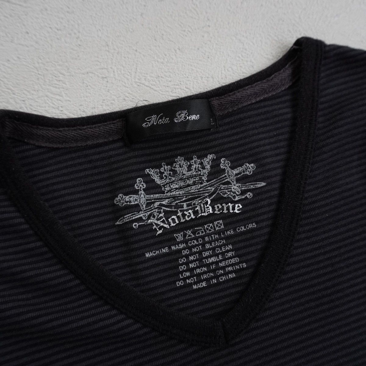 Japanese Notabene Stripe Longsleeve ifsixwasnine LGB style
