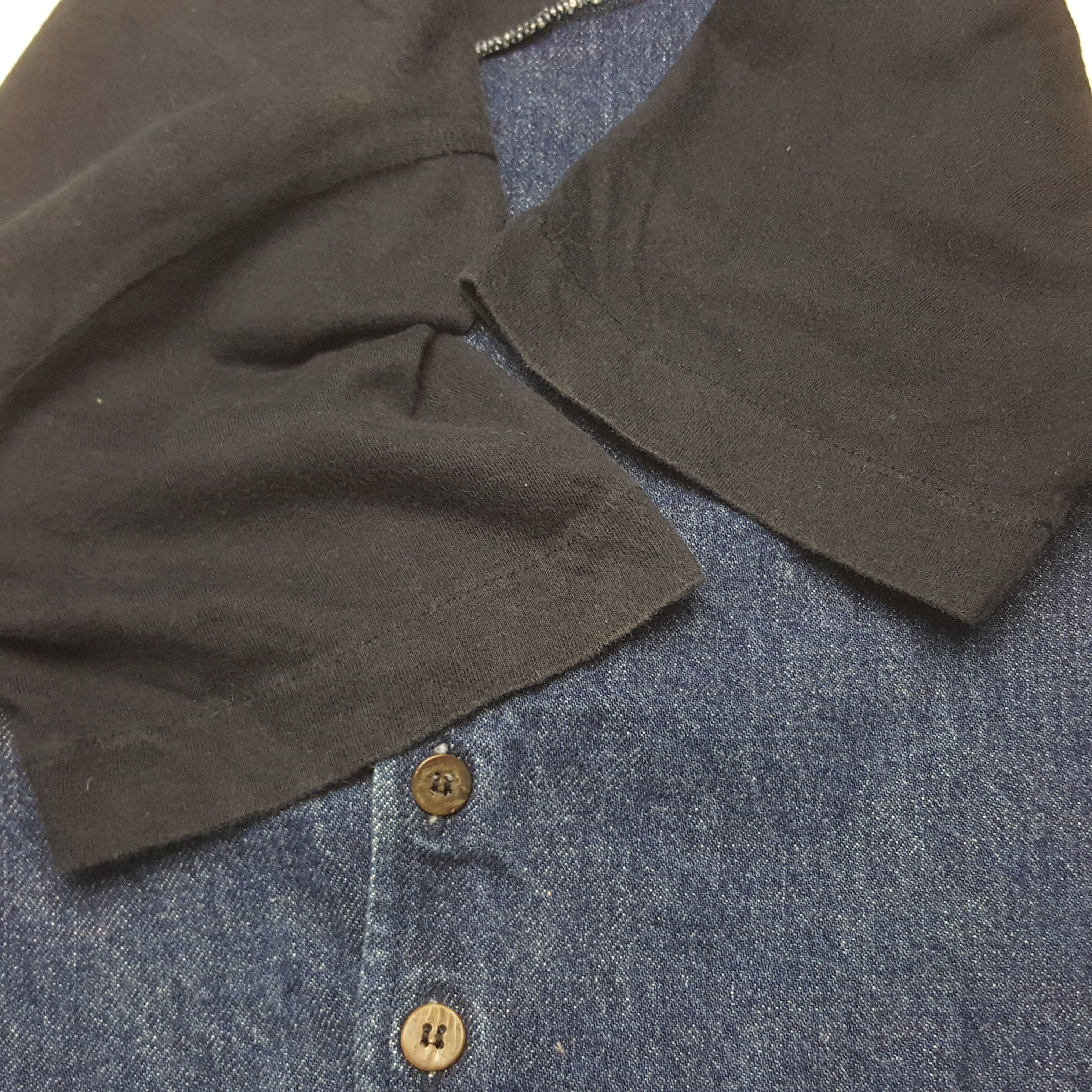 Comme des Garcons × Japanese Brand × Vintage Vintage Tricot Comme des Garçon Denim T-shirts Size S / US 4 / IT 40 - 6 Thumbnail
