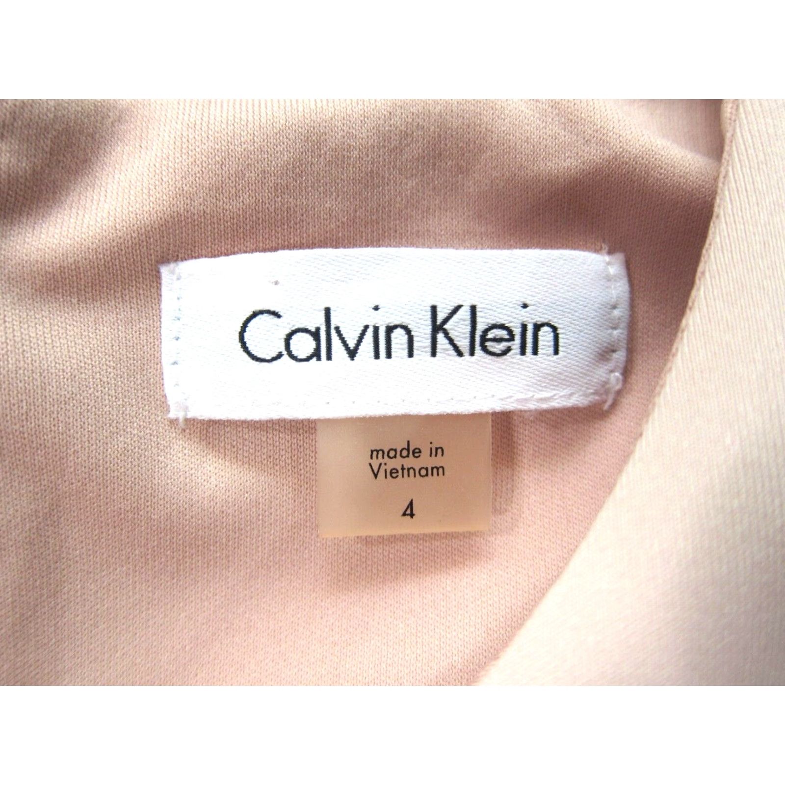 Calvin Klein Calvin Klein Dress Women Sleeveless Pink Black Stretch Fitted Pencil Straight Midi 4"} Size S / US 4 / IT 40 - 3 Thumbnail