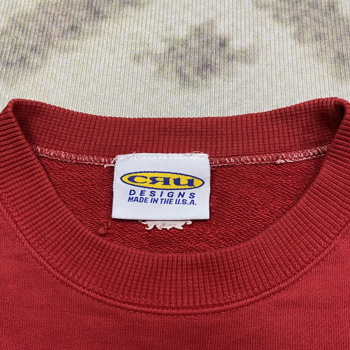 Vintage Vintage 90s MADE IN USA CRU Designs Sweatshirt Size US S / EU 44-46 / 1 - 5 Thumbnail