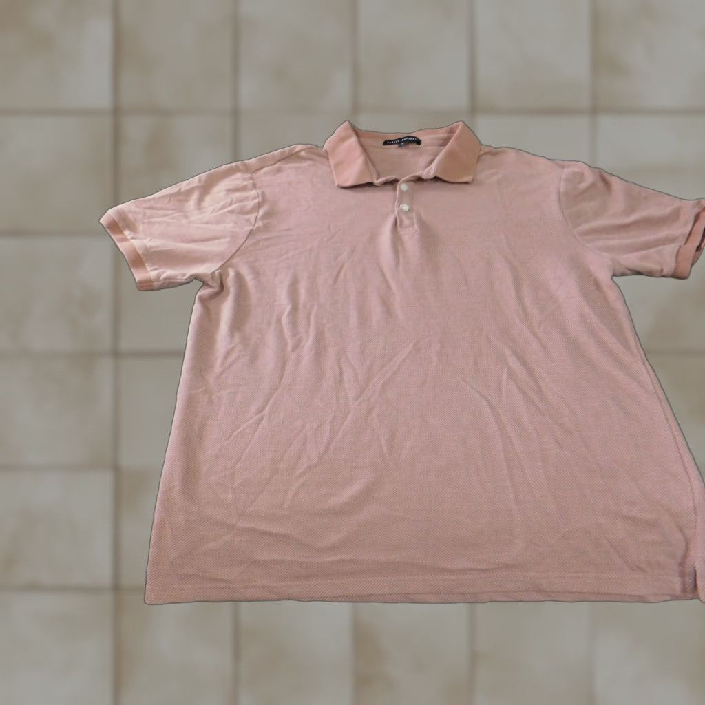 Vintage Robert Barakett Polo shirt XL Pink Stretch Classic Men Short Sleeve Golf Knit Cotton Polyester Logo Collared Vintage No Size US XL / EU 56 / 4 - 1 Thumbnail