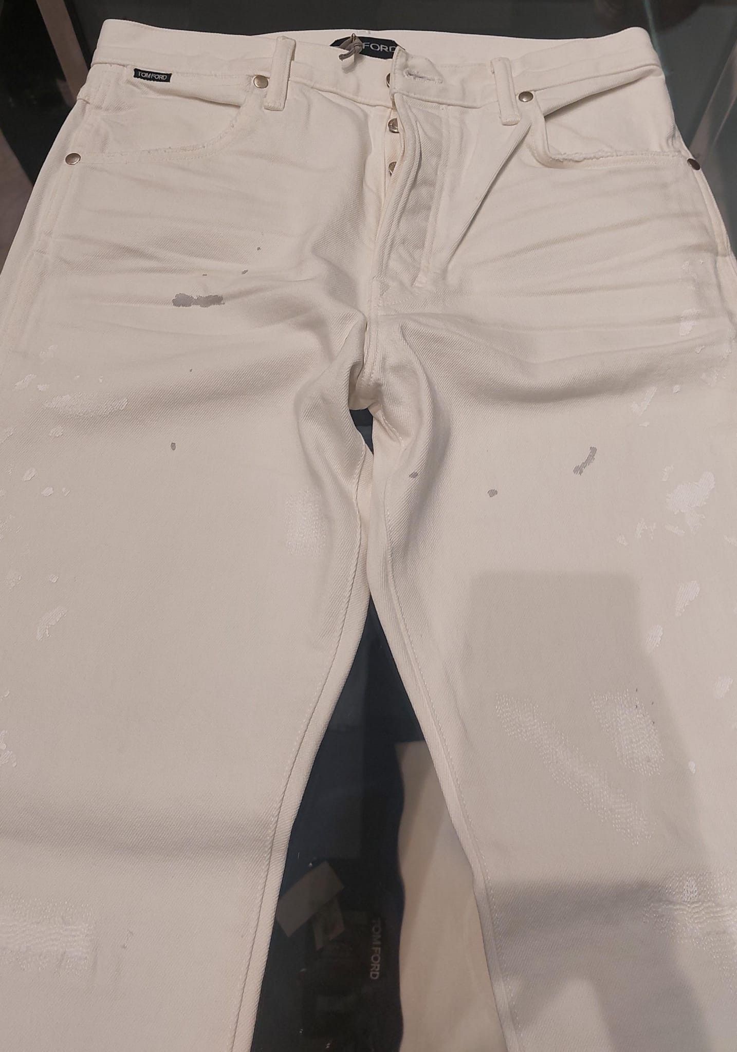 Tom Ford o1loc1c0924 DPT002 Tapered Jeans in White Size US 30 / EU 46 - 3 Thumbnail