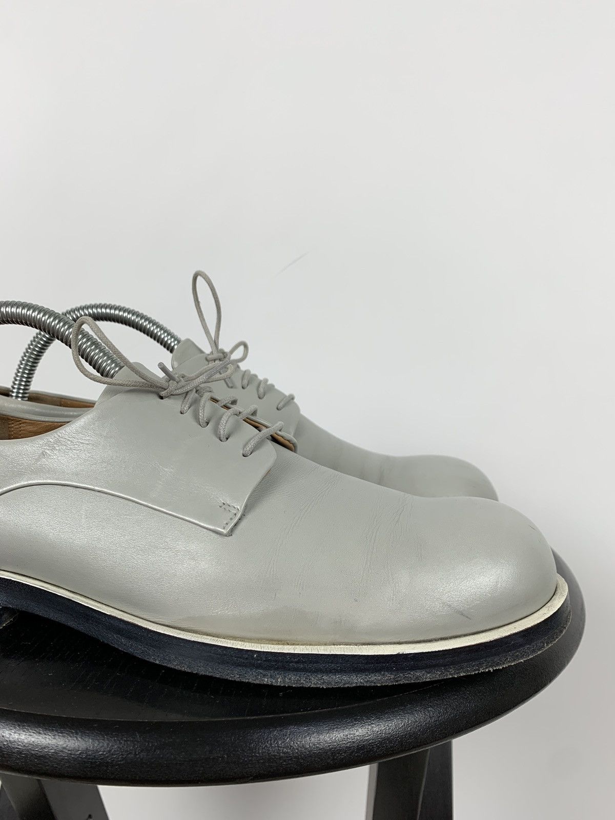 Jil Sander Jil Sander Grey Leather Derby Shoes Size US 9 / IT 39 - 14 Thumbnail
