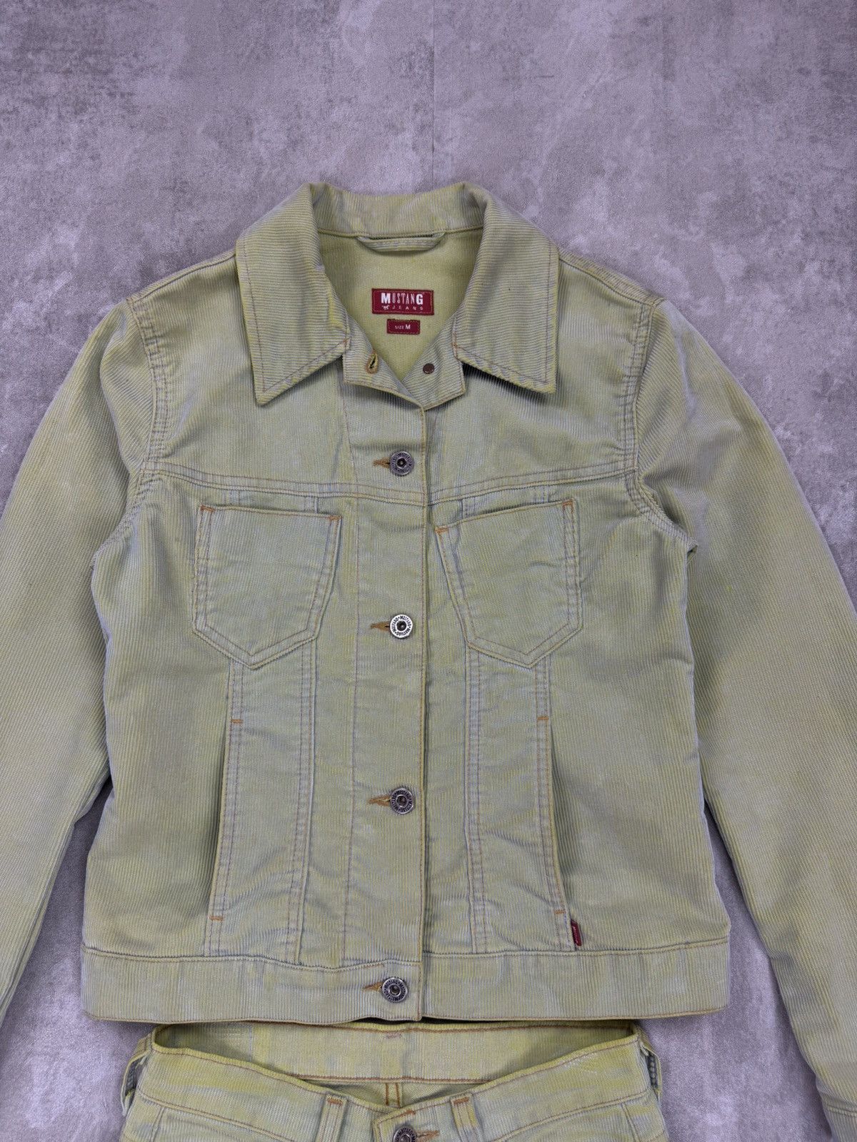 Mustang Vintage Mustang corduroy pants & jacket sets faded green Size M / US 6-8 / IT 42-44 - 6 Thumbnail