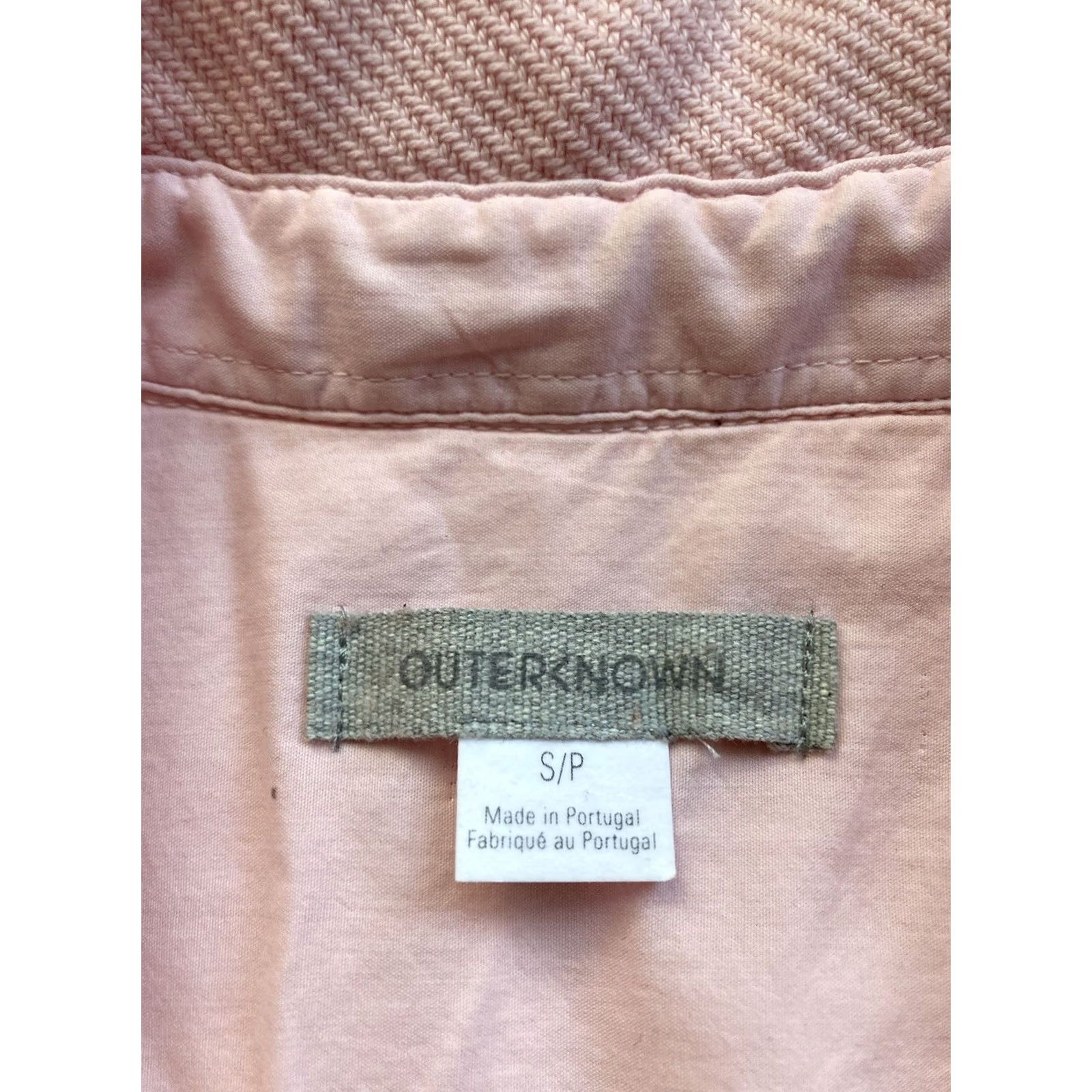 Outerknown Outerknown Shirt Dress Womens Small Pink Organic Cotton Twill Portugal Size S / US 4 / IT 40 - 7 Thumbnail