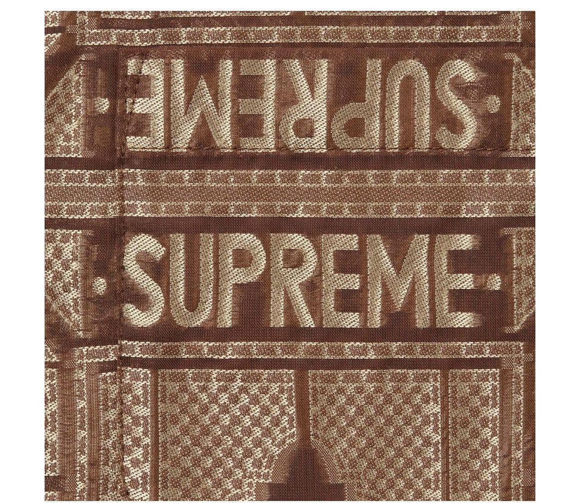 Supreme Supreme TRAY JACQUARD S/S SHIRT tan/brown size Small Size US S / EU 44-46 / 1 - 2 Thumbnail