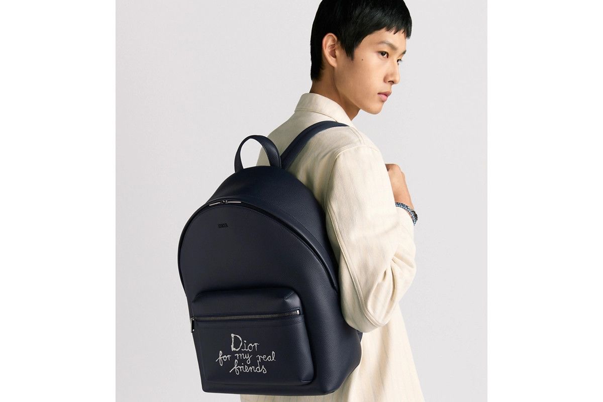 Dior o1bcso1str0226 Size:OS/2.0 Zipped Bacgpack in Nevy Blue Size ONE SIZE - 5 Thumbnail