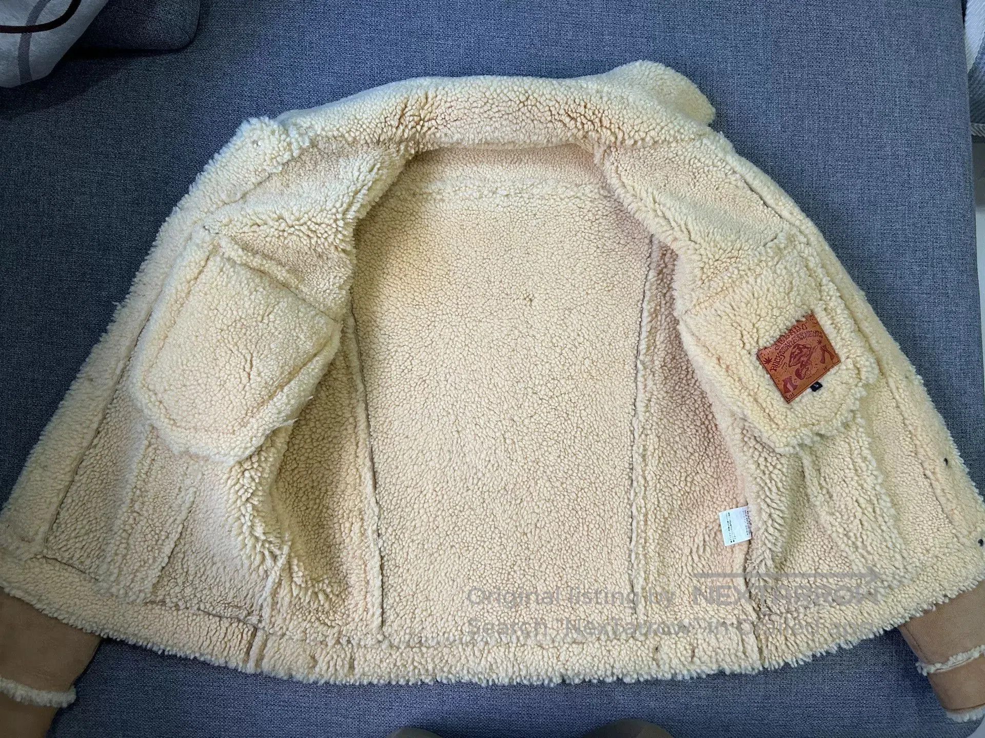 Jelado jelado leather shearling lined jacket. Size US M / EU 48-50 / 2 - 6 Thumbnail