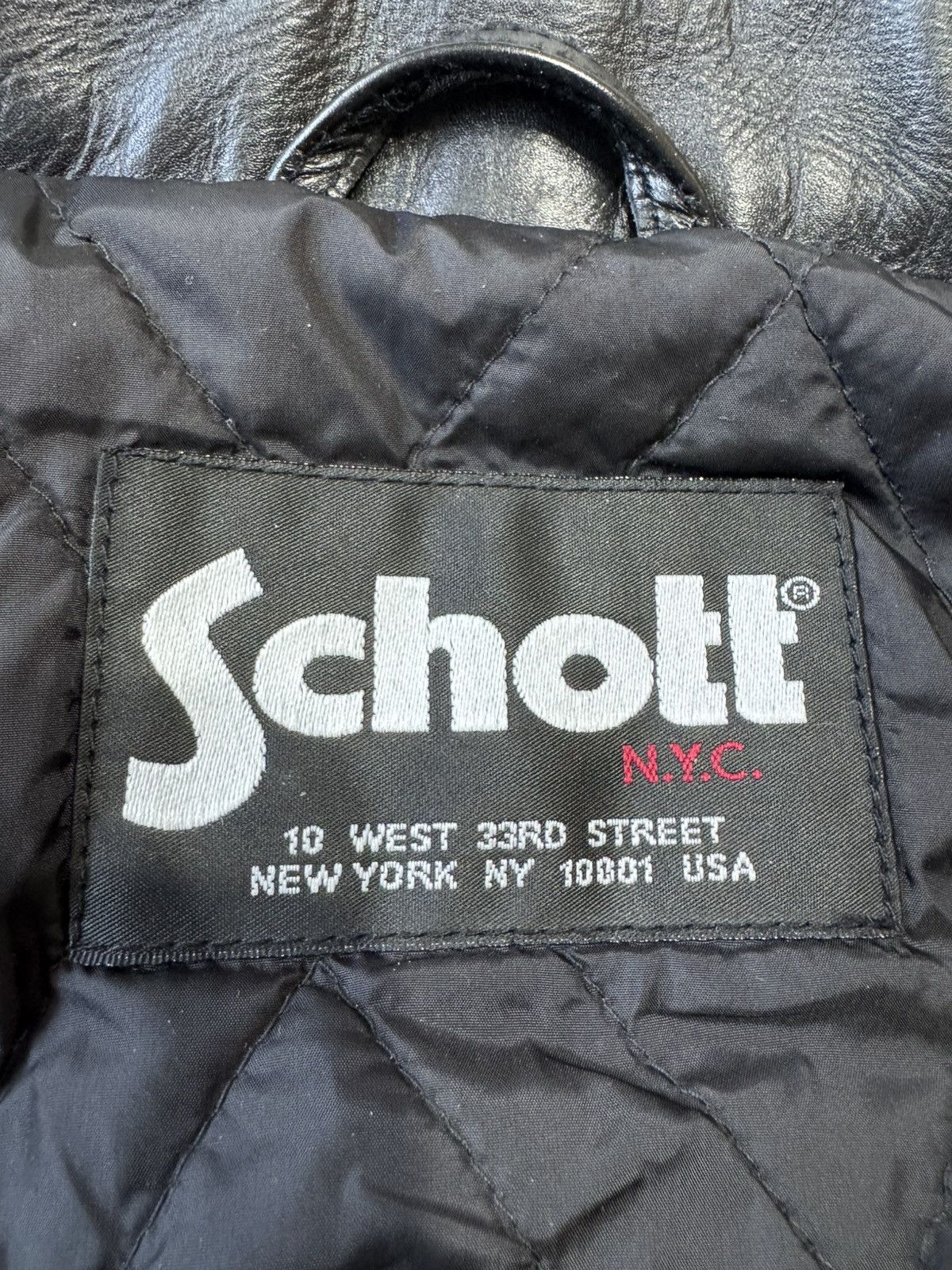 Schott Schott N.Y.C usa LC5100RIB Leather Jacket Bomber size M Size US M / EU 48-50 / 2 - 14 Thumbnail