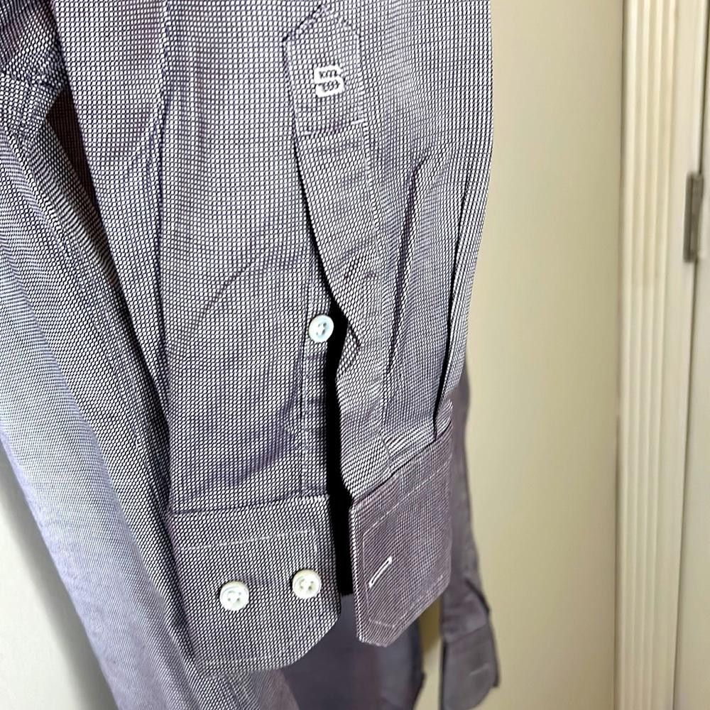 Hugo Boss Slim Fit- BOSS Selection - sz15.5 - Lavender/Silver-100% Ctn Size 38R - 5 Thumbnail
