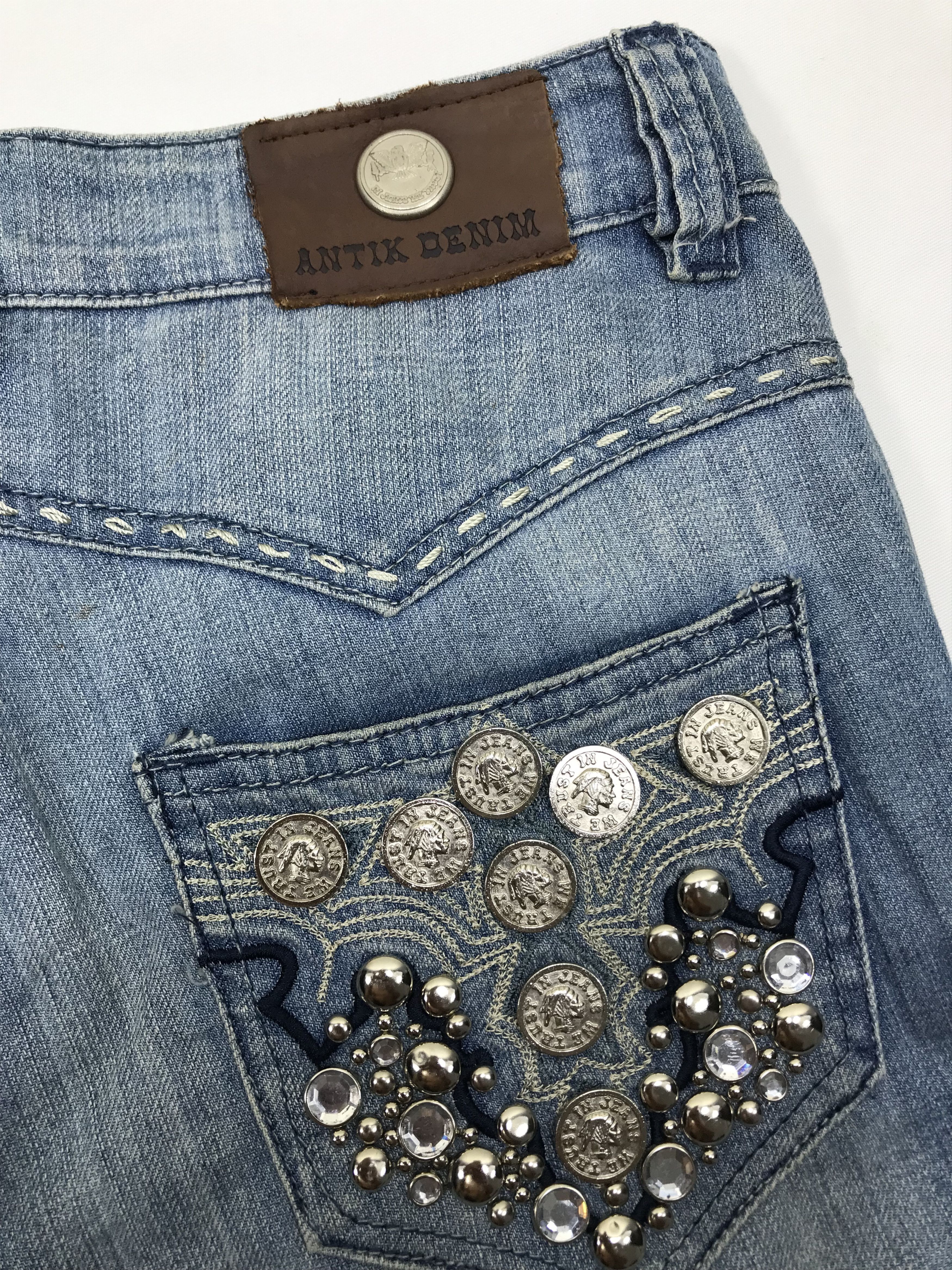 Antik Denim Vintage Antik Denim Flare Jeans Size 28" / US 6 / IT 42 - 11 Thumbnail