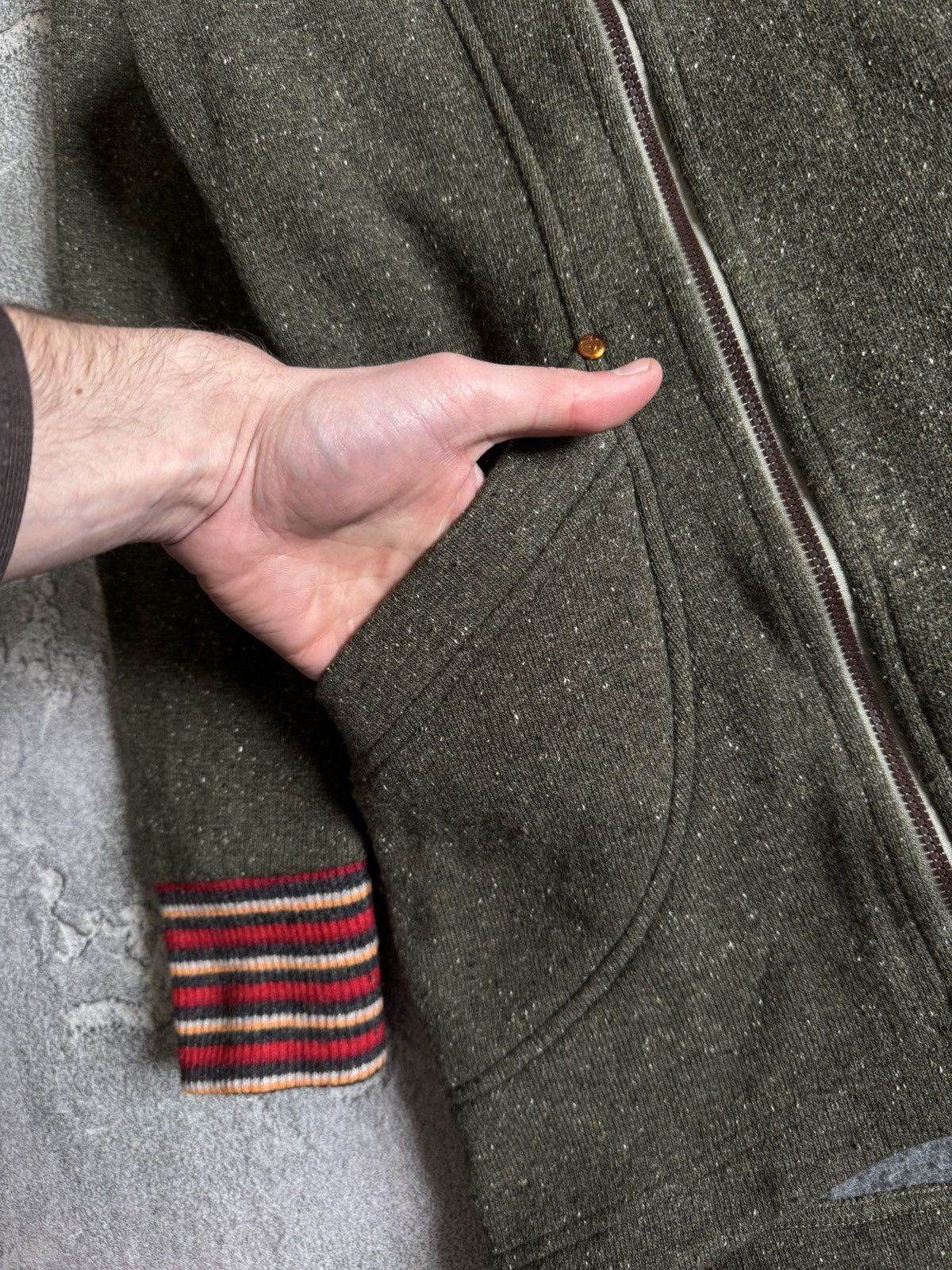 Designer State of elevenate XS zip wool hooded jacket gorpcore warm Size XS / US 0-2 / IT 36-38 - 11 Thumbnail