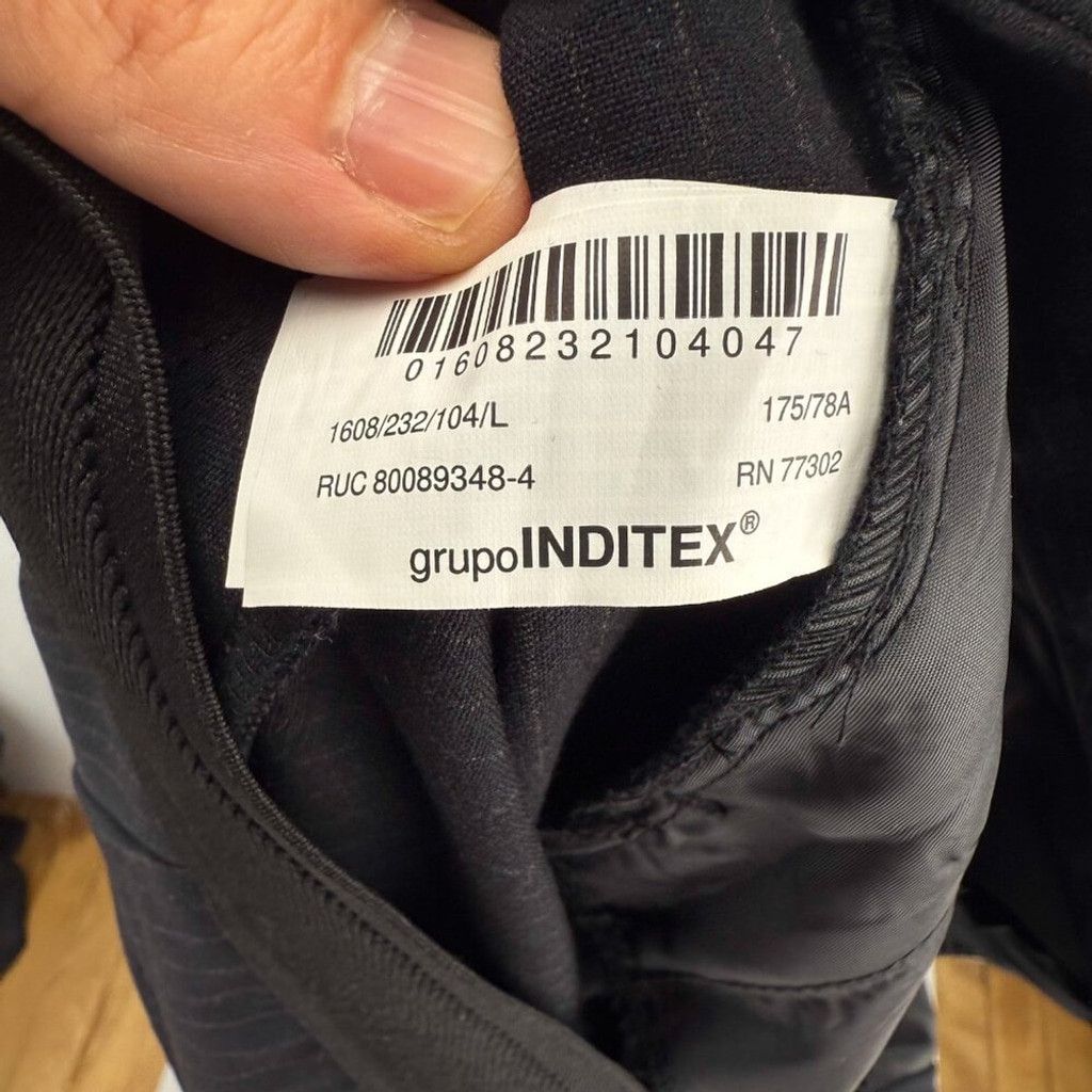 Zara ZARA NWT Pinstripes Jogger Trouser Academia Blue Black Sz L Size 34" / US 12 / IT 48 - 8 Thumbnail