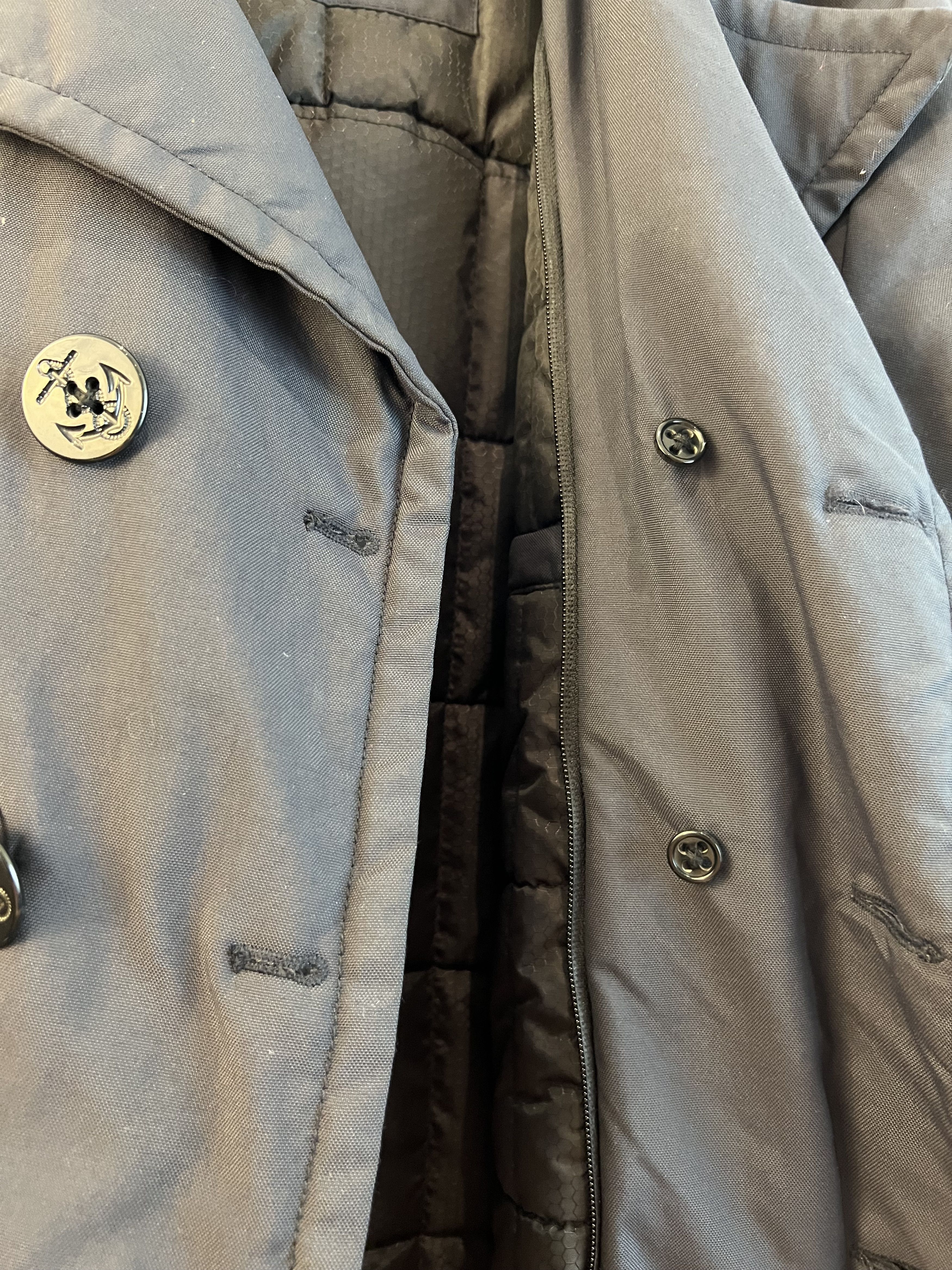 SCHOTT Vintage Peacoat 2in1 Collar Lined Coat - 80% OFF SALE