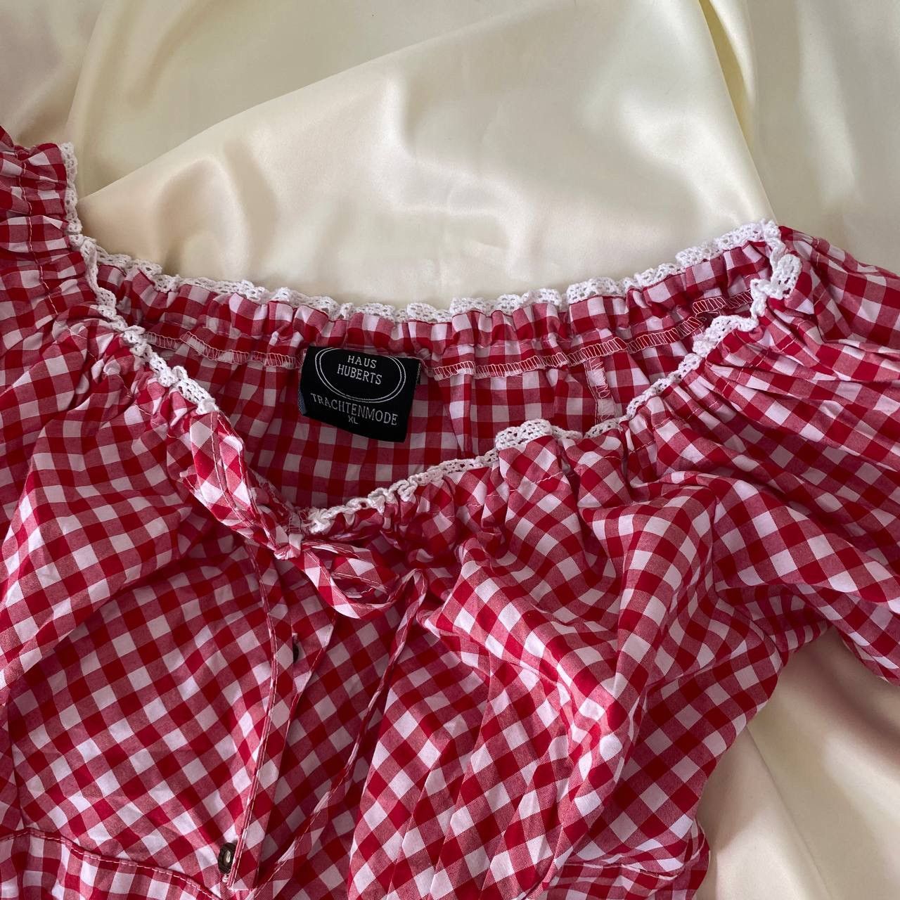 Vintage Vintage red&white blouse Size M / US 6-8 / IT 42-44 - 9 Thumbnail