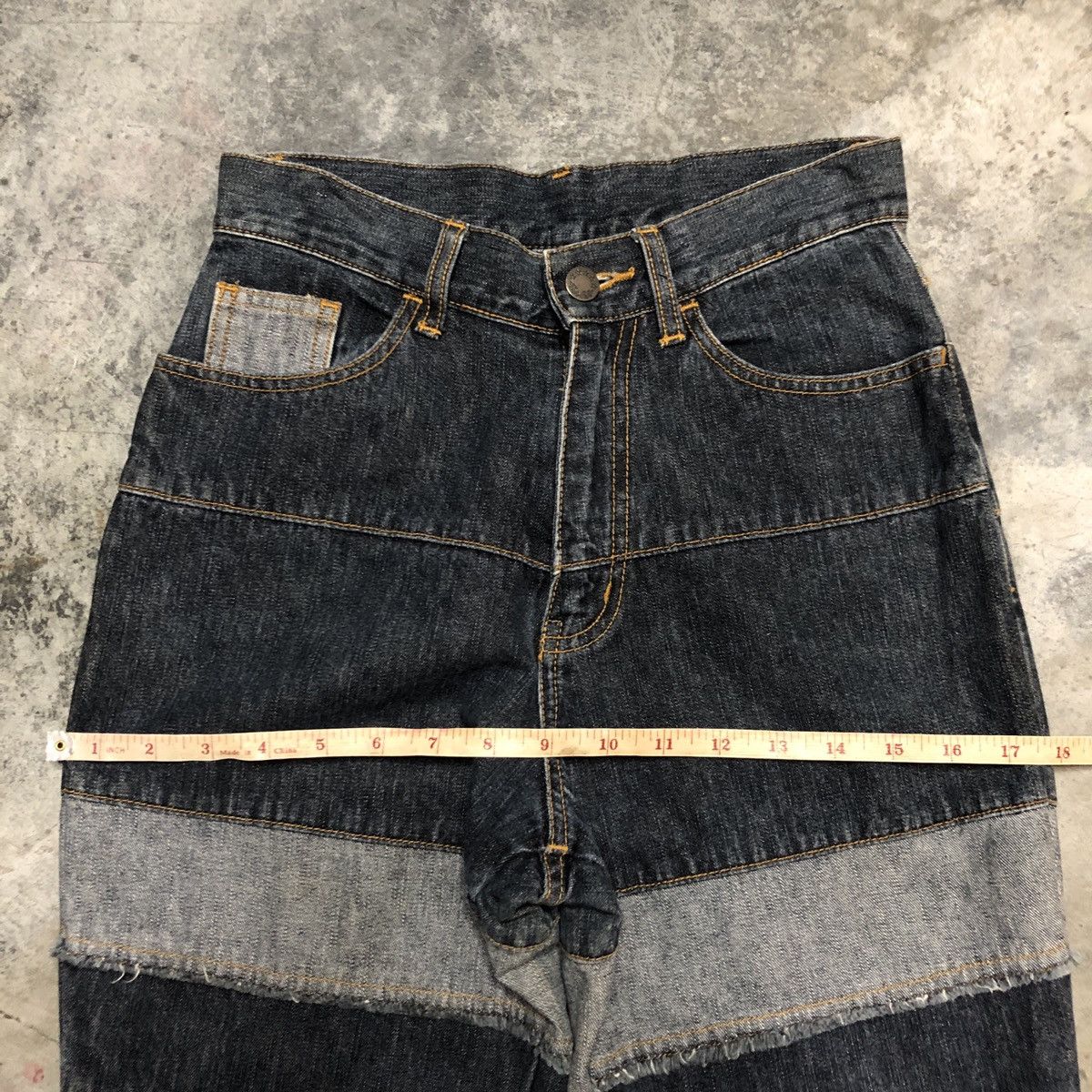 Japanese Brand × Seditionaries Unbranded Flare Jeans Size US 26 / EU 42 - 17 Thumbnail