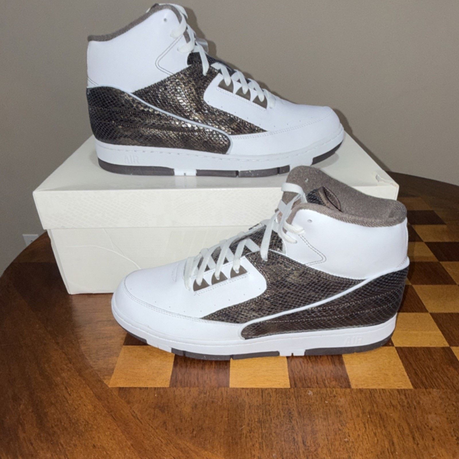 Nike Nike Air Python Lux SP White Baroque Brown High Top SIZE 13 Size US 13 / EU 46 - 1 Thumbnail