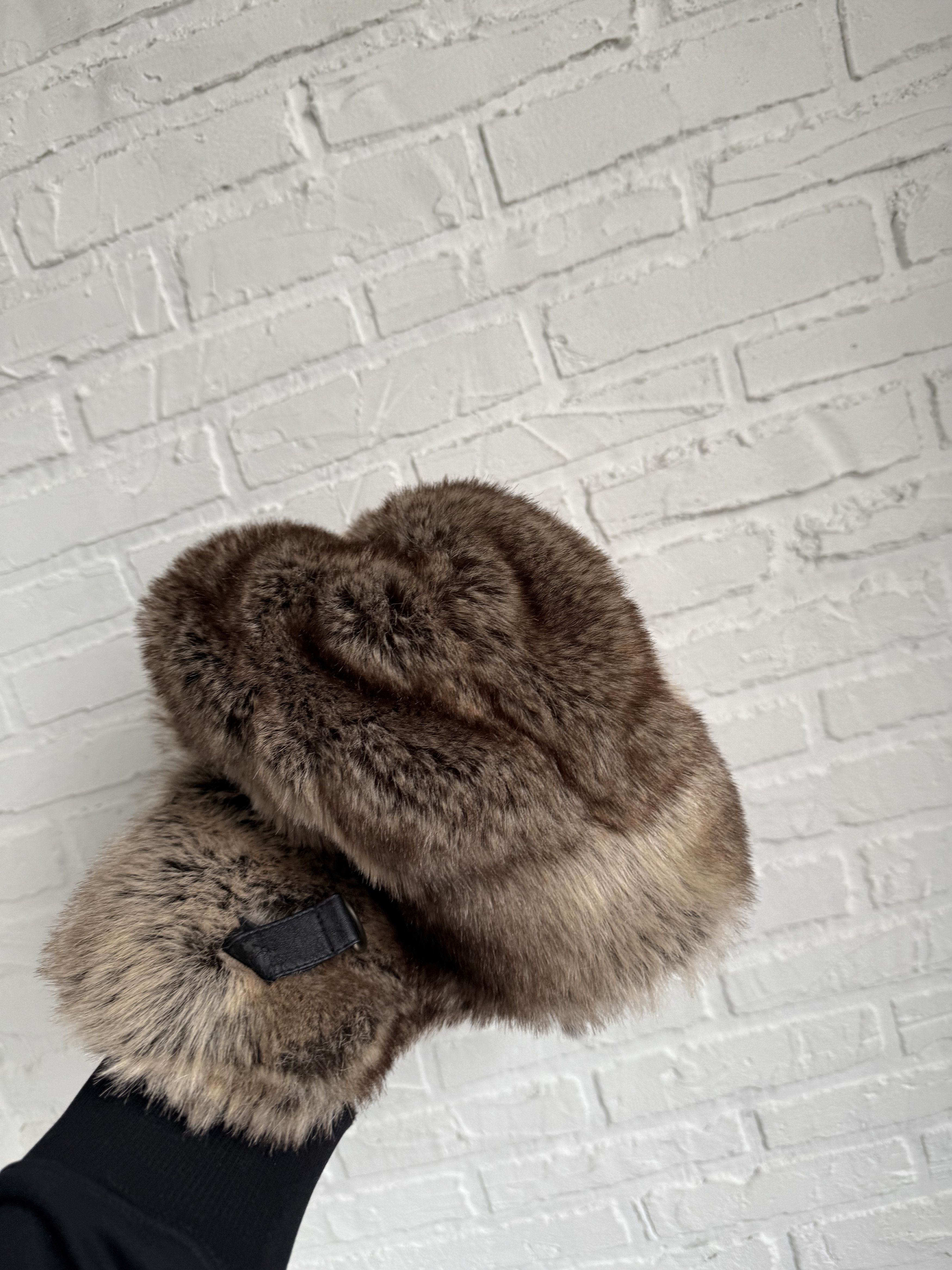 No Fear Vintage 2000s NO FEAR Fur hat ushanka Y2K Size ONE SIZE - 2 Thumbnail