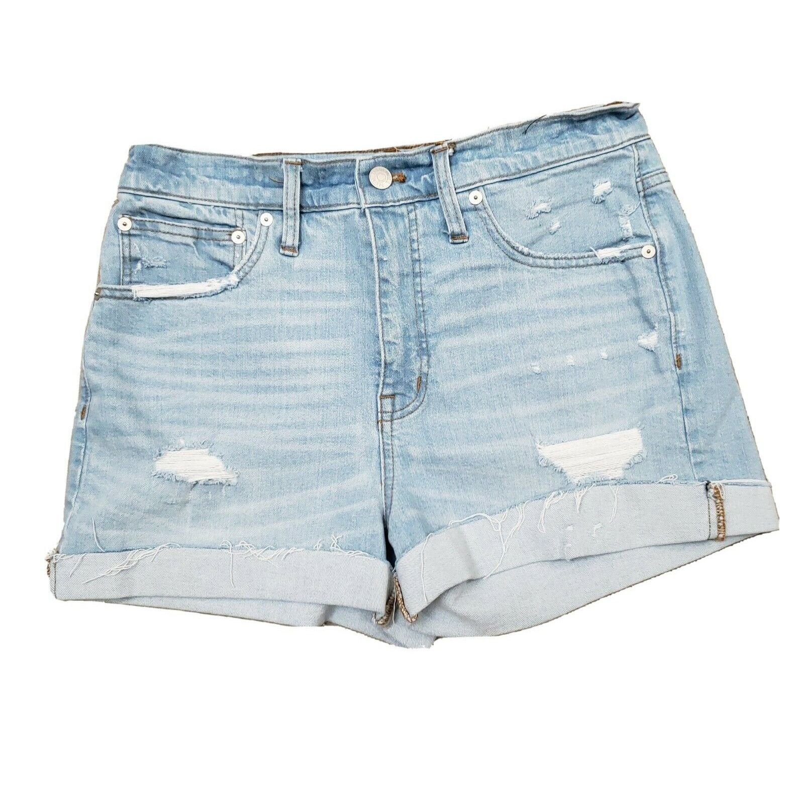Madewell Madewell High Rise Front Edition Distressed Raw Frayed hems Size 28" / US 6 / IT 42 - 3 Thumbnail