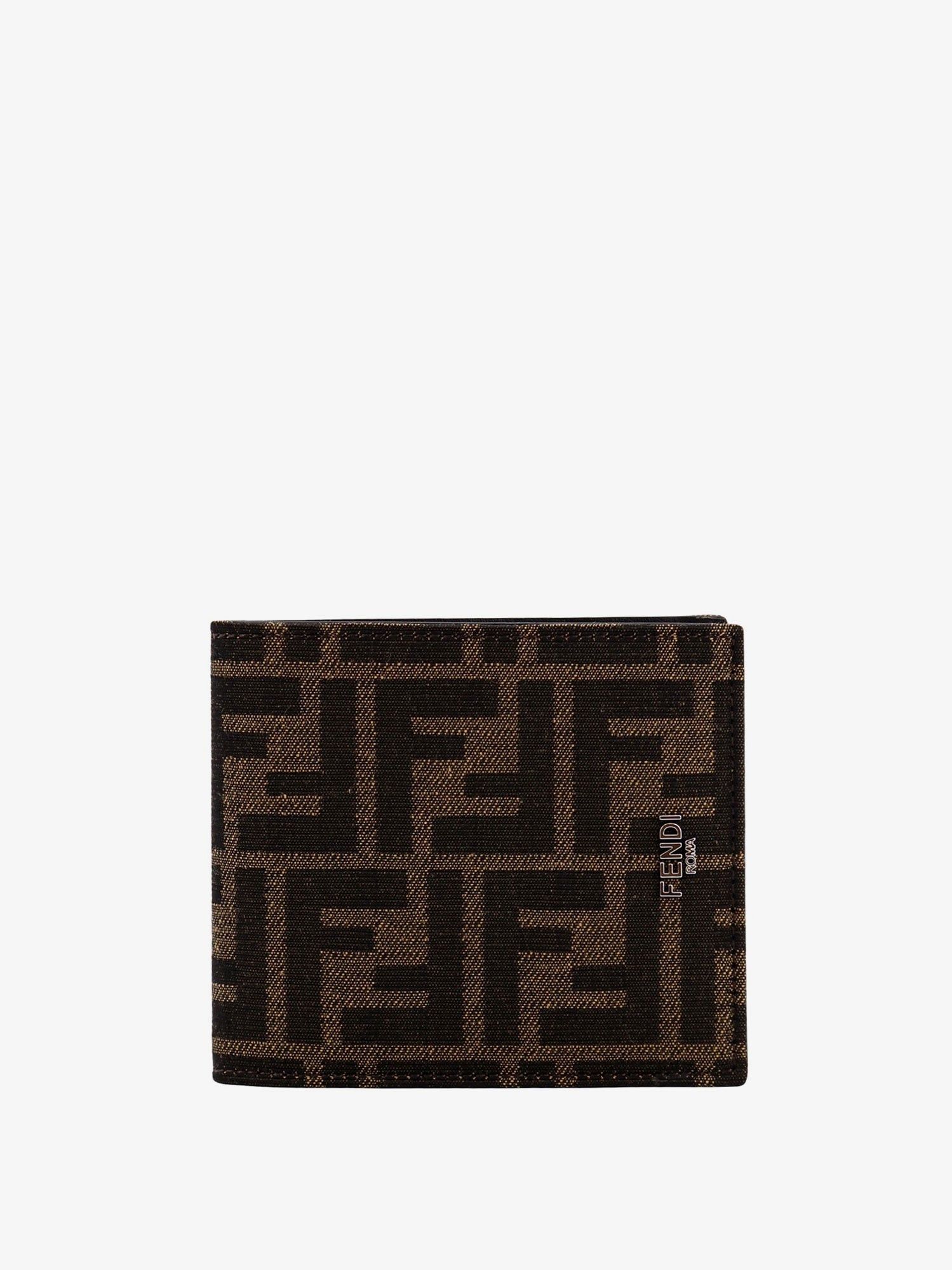 Fendi Bifold Wallet In Ff Jacquard Fabric Size ONE SIZE - 1 Thumbnail