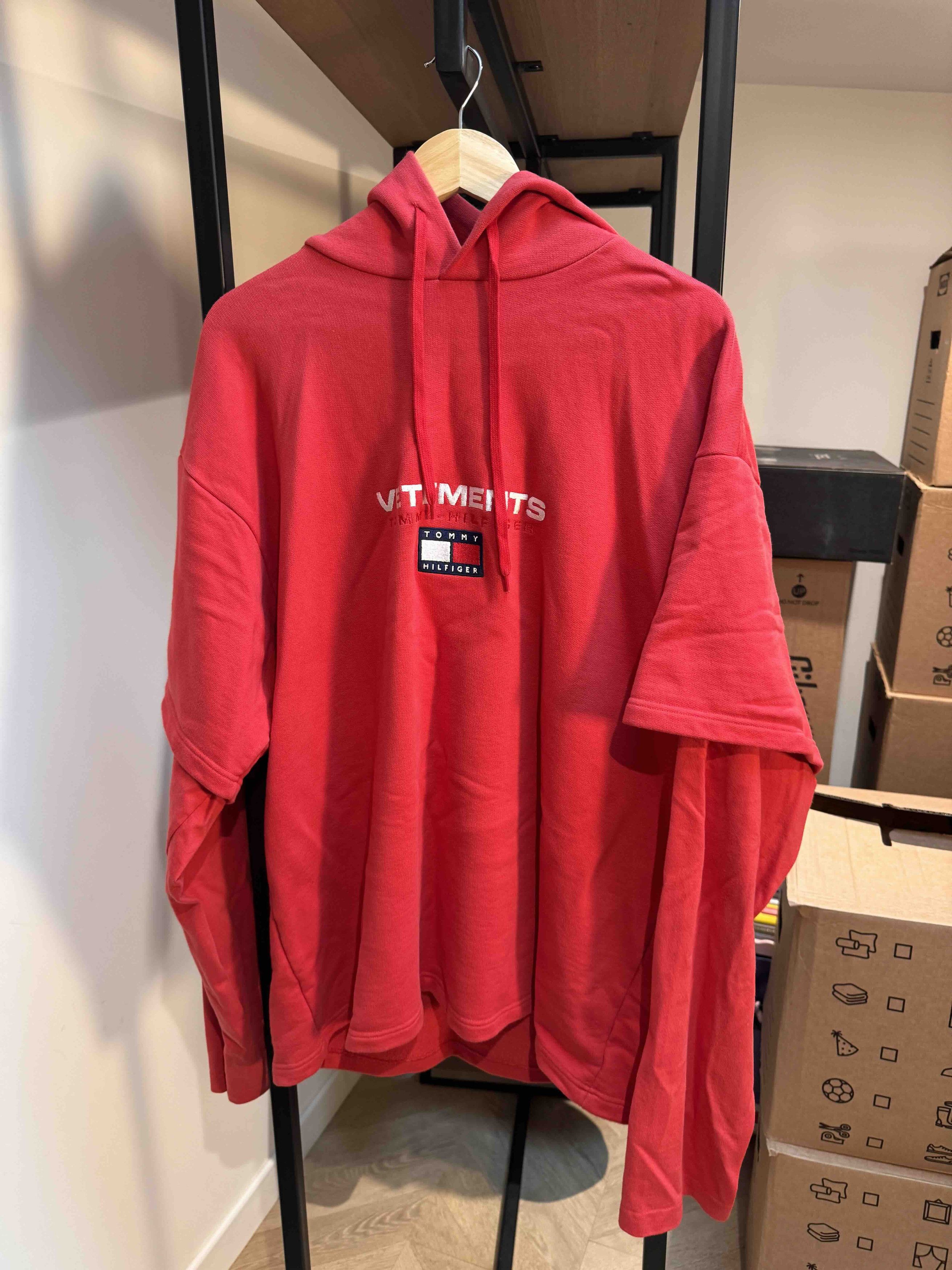 VETEMENTS✖️  ロンT赤 XS vetements-vetements-x-champion