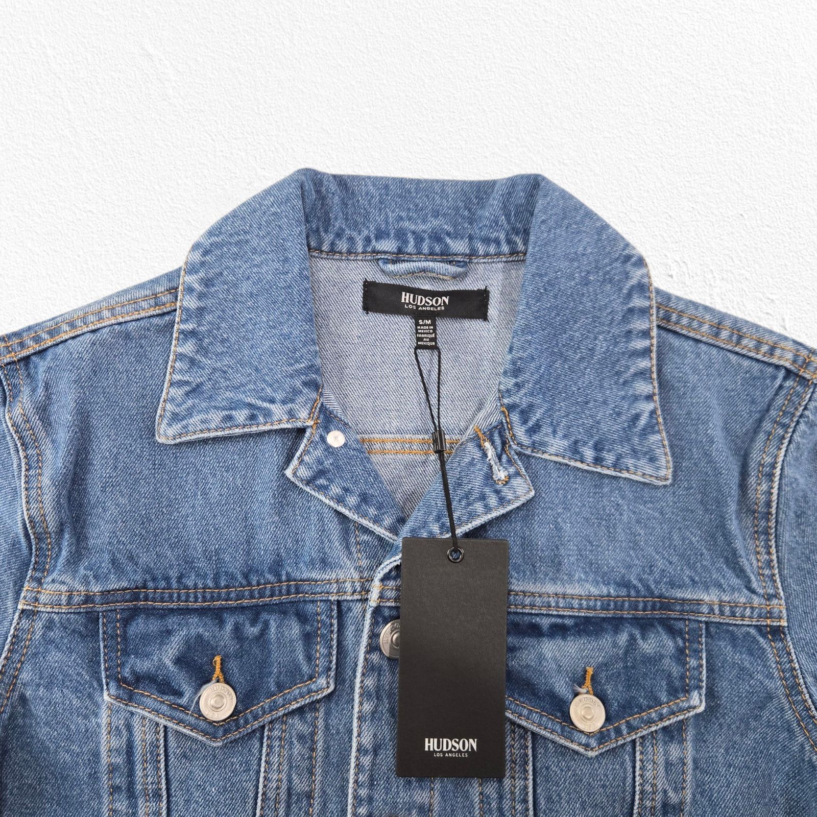 Hudson Hudson Slim Fit Denim Trucker Jacket S/M Size S / US 4 / IT 40 - 4 Thumbnail