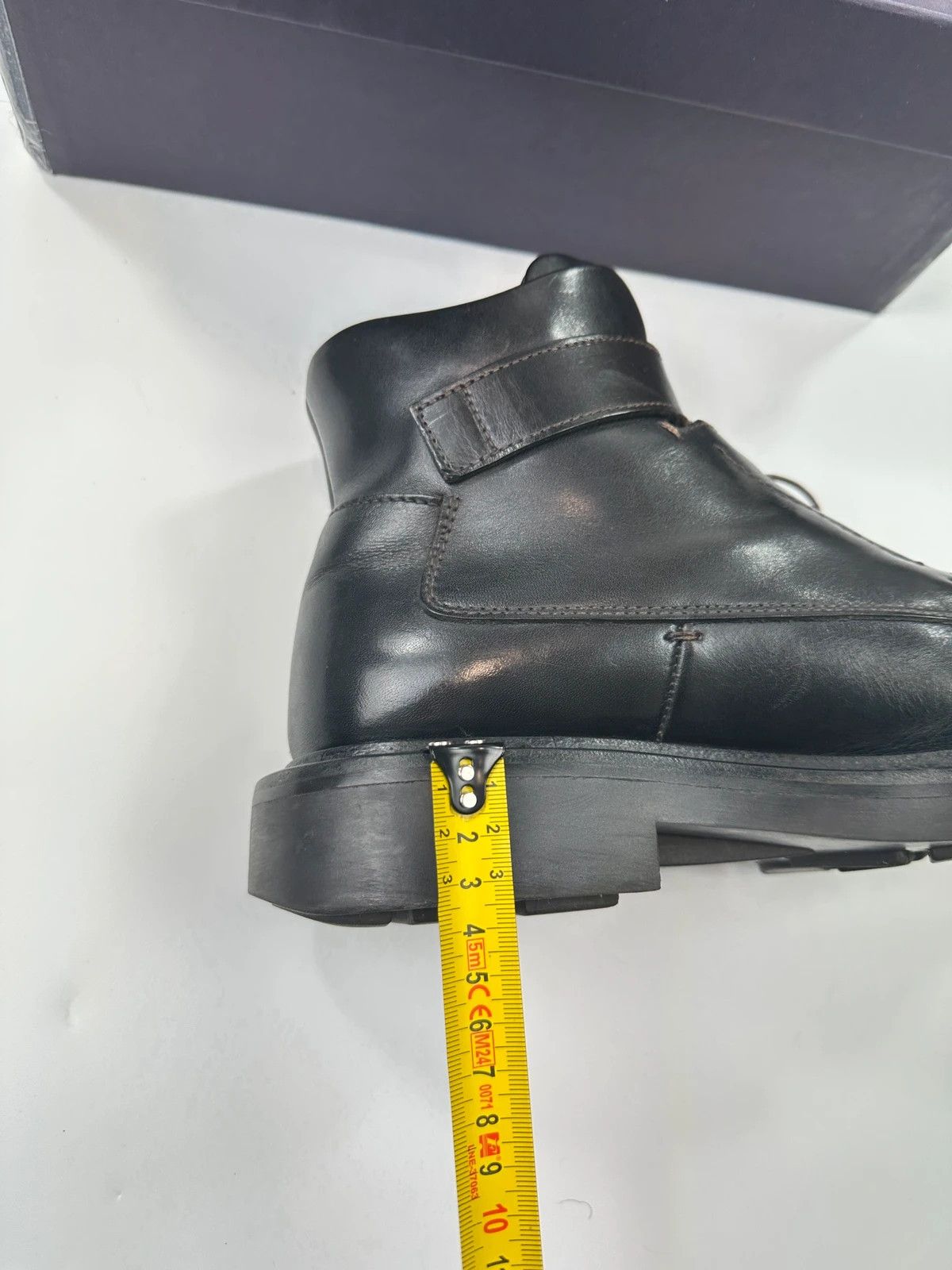 Prada Prada Milano FW1999 Black Leather Square Toe Mid Ankle Boots Size US 9 / EU 42 - 14 Thumbnail