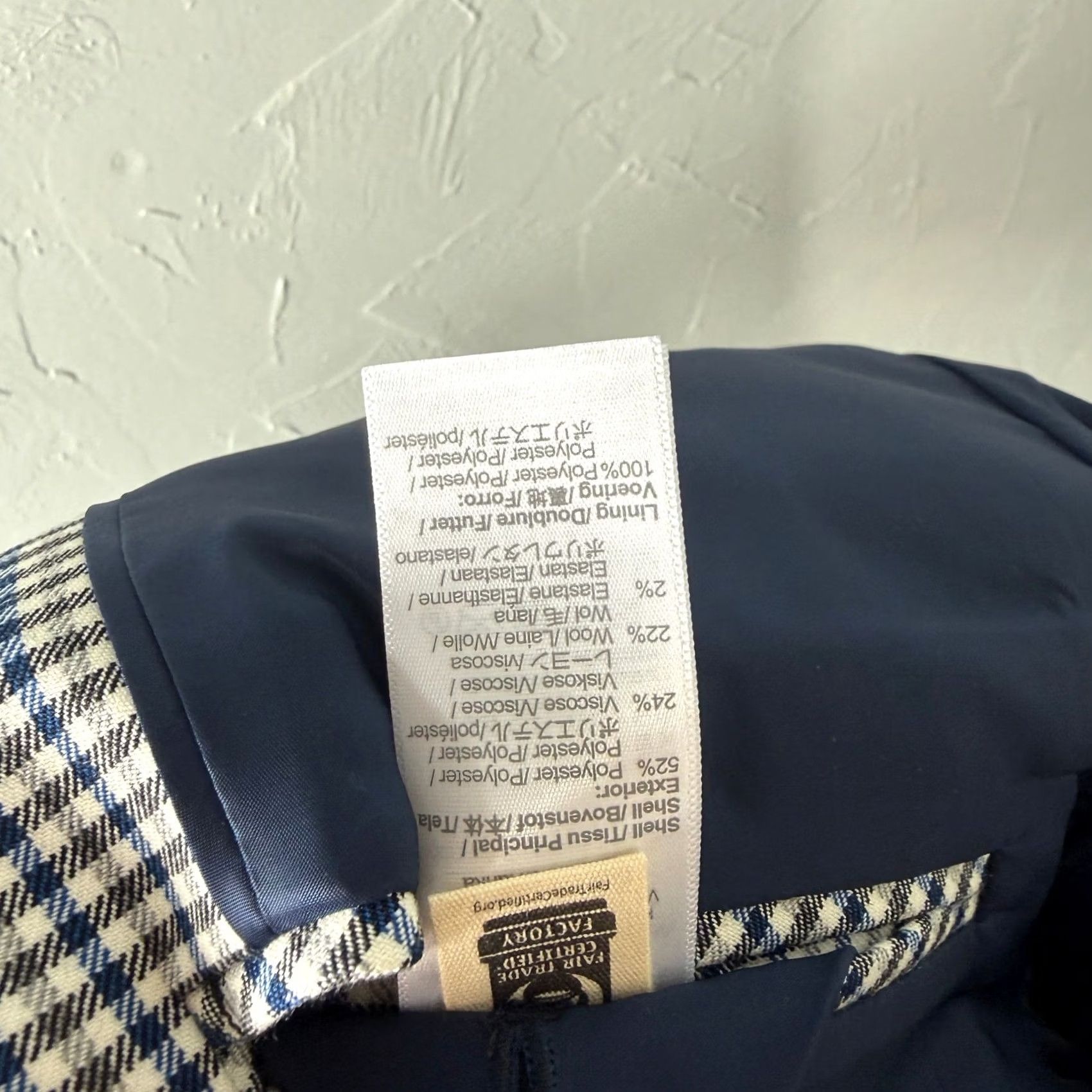 Madewell Madewell Jacket 10 Blue Kline Womens Blazer NS387 Plaid Button Viscose wool Size L / US 10 / IT 46 - 7 Thumbnail