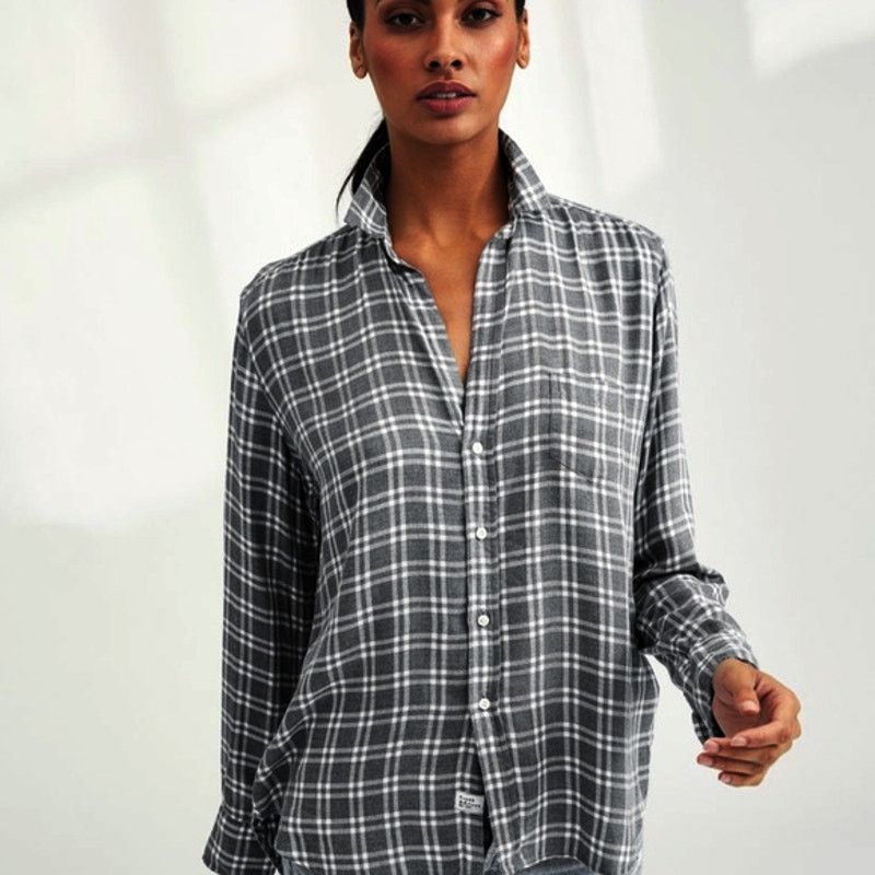 Frank & Eileen Frank & Eileen Eileen Shirt Gray White Windowpane Size L / US 10 / IT 46 - 1 Thumbnail