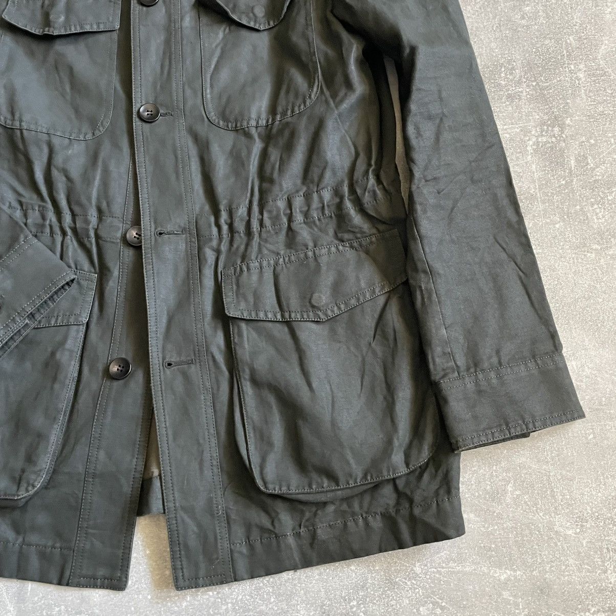 Suitsupply 46 SuitSupply luxury Field Jacket khaki coat old money linen Size US S / EU 44-46 / 1 - 3 Thumbnail
