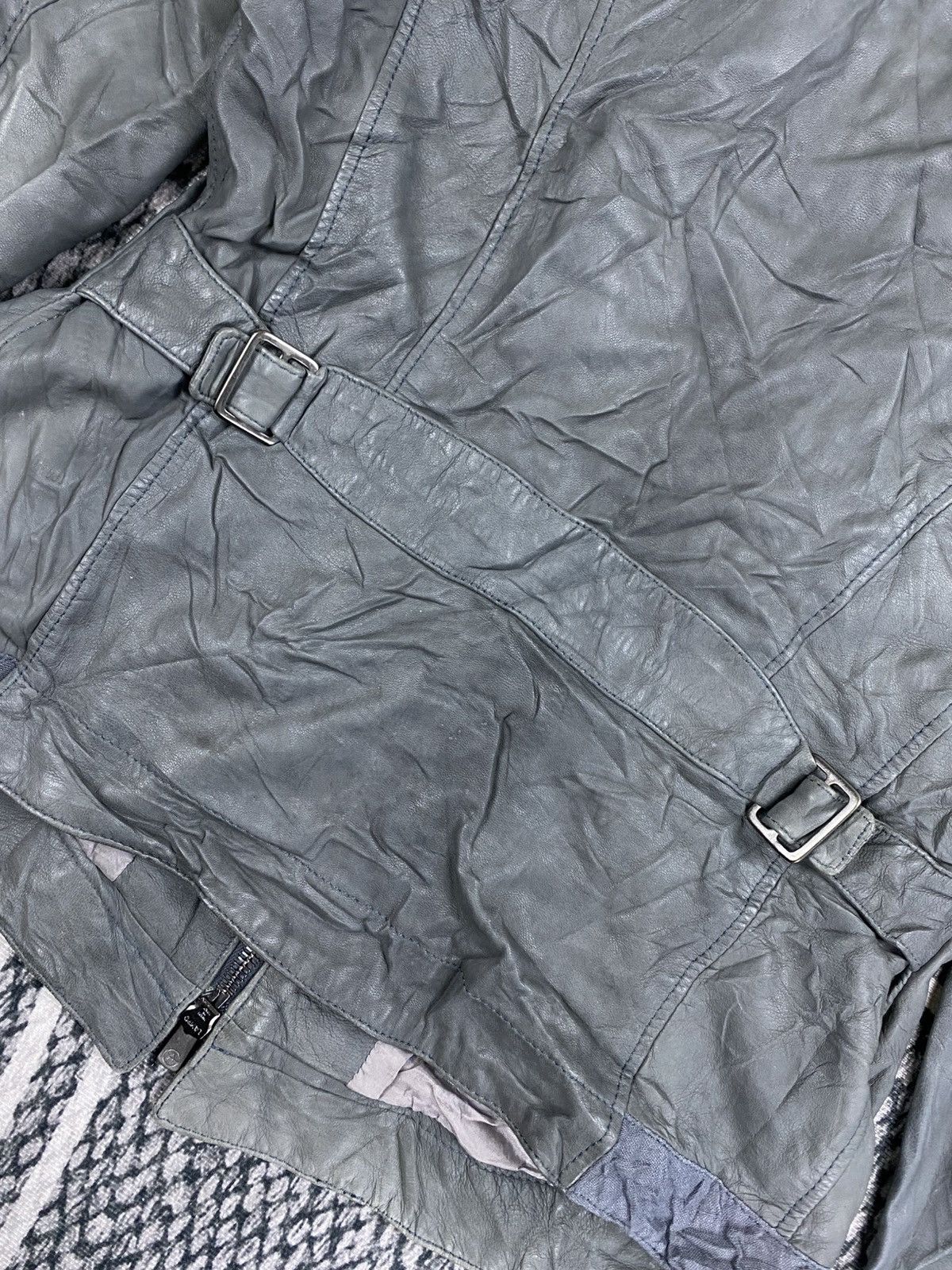 Armani Vintage Armani Collezioni Zip-Up Rider Suede Leather Jacket Size S / US 4 / IT 40 - 10 Thumbnail
