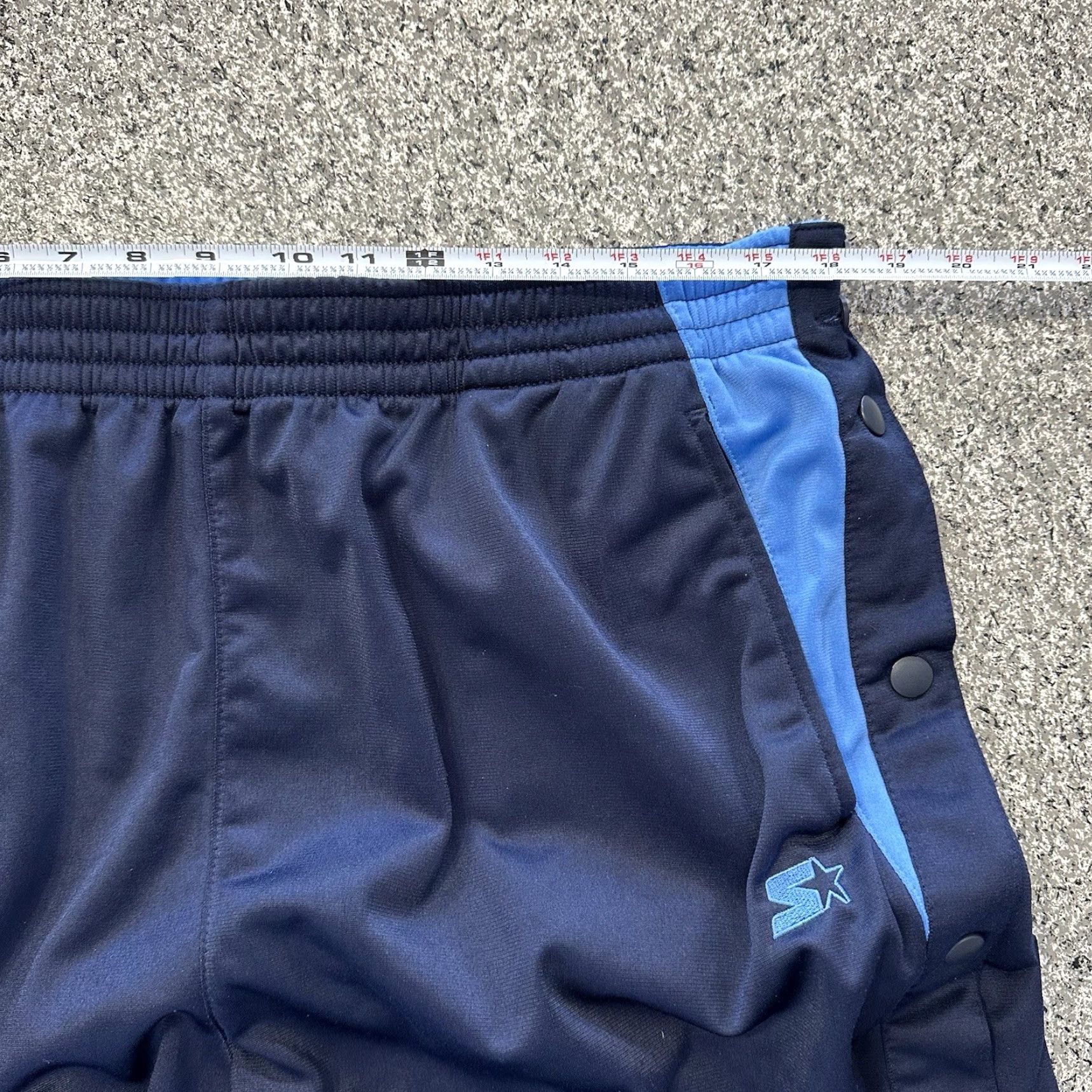 Starter Starter Track Pants Mens XL Navy Blue UNC 90s Y2K Vintage 2 in 1 Shorts Pants Size US 36 / EU 52 - 7 Thumbnail