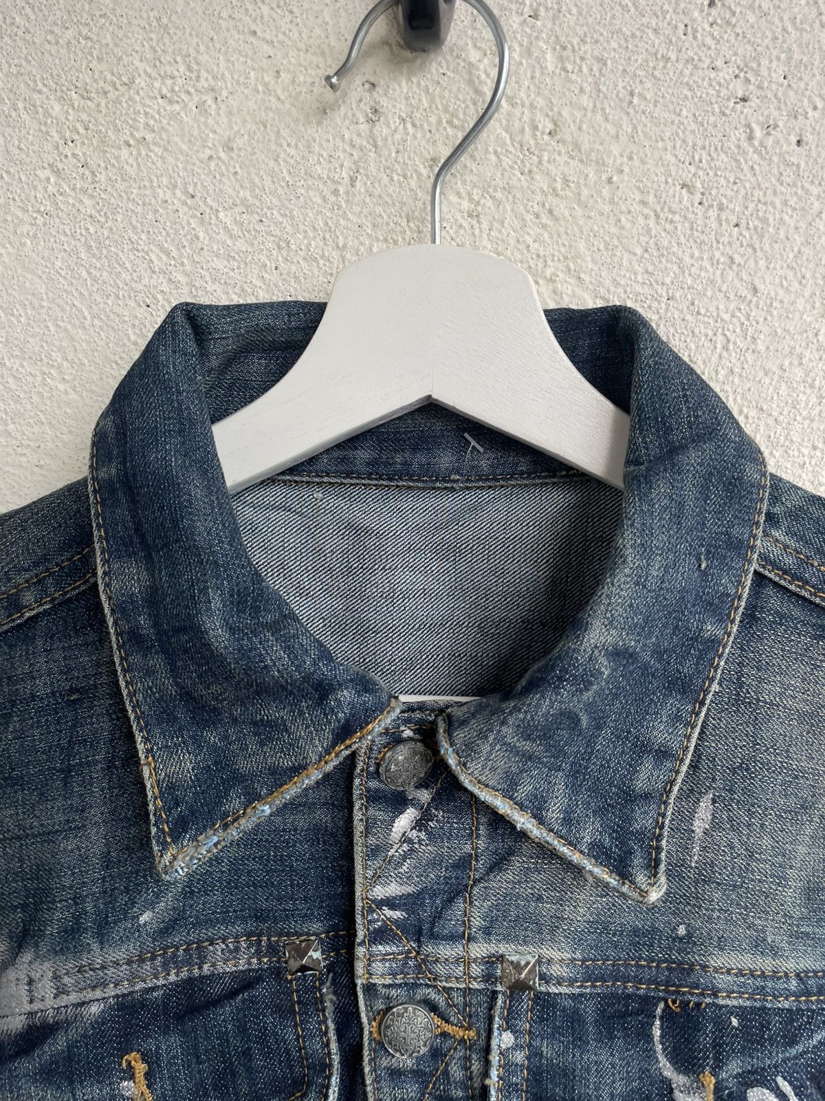 Le Grande Bleu (L.G.B.) 2000s Undercover Distressed Studded Splatter Denim Ifsix Y2K Size US S / EU 44-46 / 1 - 7 Thumbnail