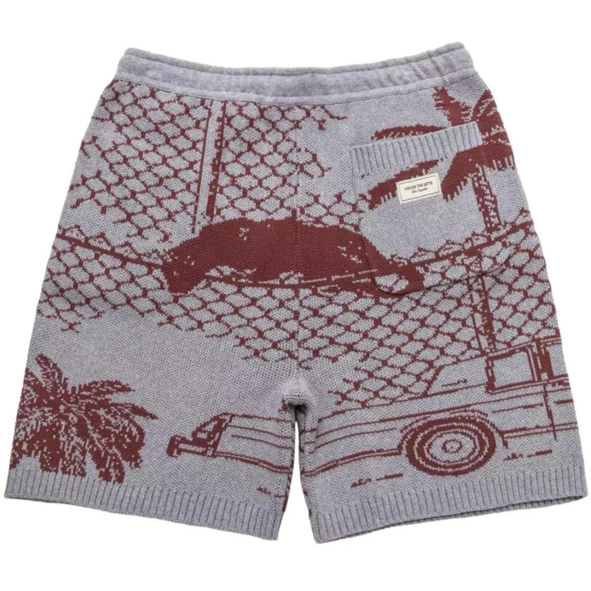 Honor the Gift Honor The Gift Men's Jungle Heavyweight Knit Cotton Shorts Size US 38 / EU 54 - 2 Thumbnail