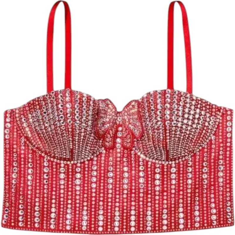 Victoria's Secret Victroria's Secret Crystal Embellished Long Line Bustier, S Size ONE SIZE - 7 Thumbnail