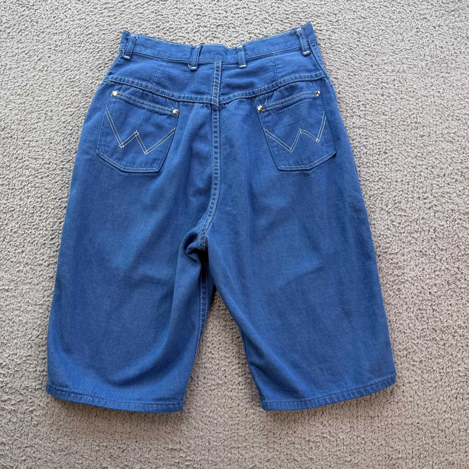 Wrangler Vintage 80s Wrangler Blue Bell Denim Shorts USA Blue 16 25W Size 25" / US 0 / IT 36 - 2 Thumbnail
