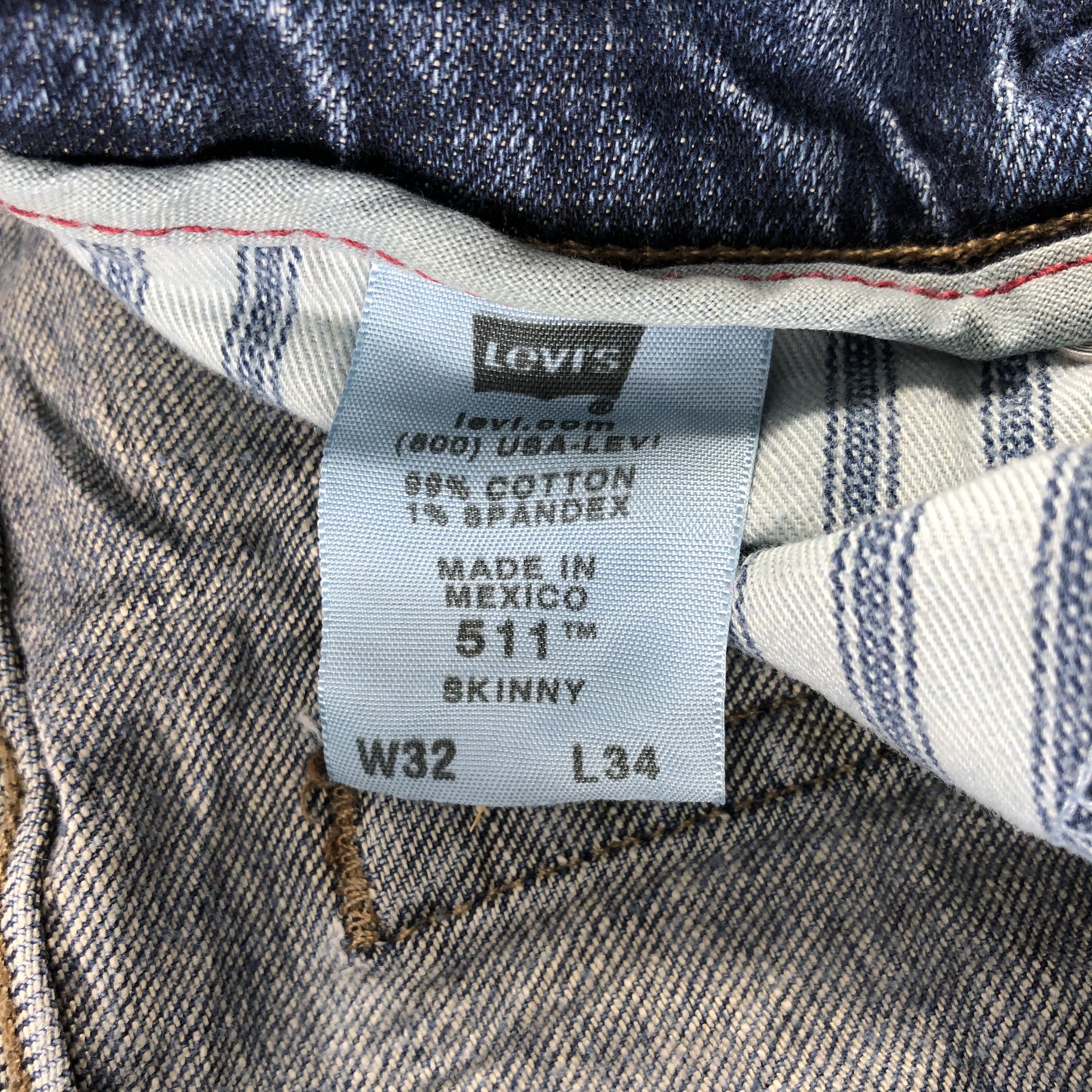 Levi's × Vintage Vintage Blue Wash Levis 511 Jeans-JM3164 Size US 31 - 14 Thumbnail