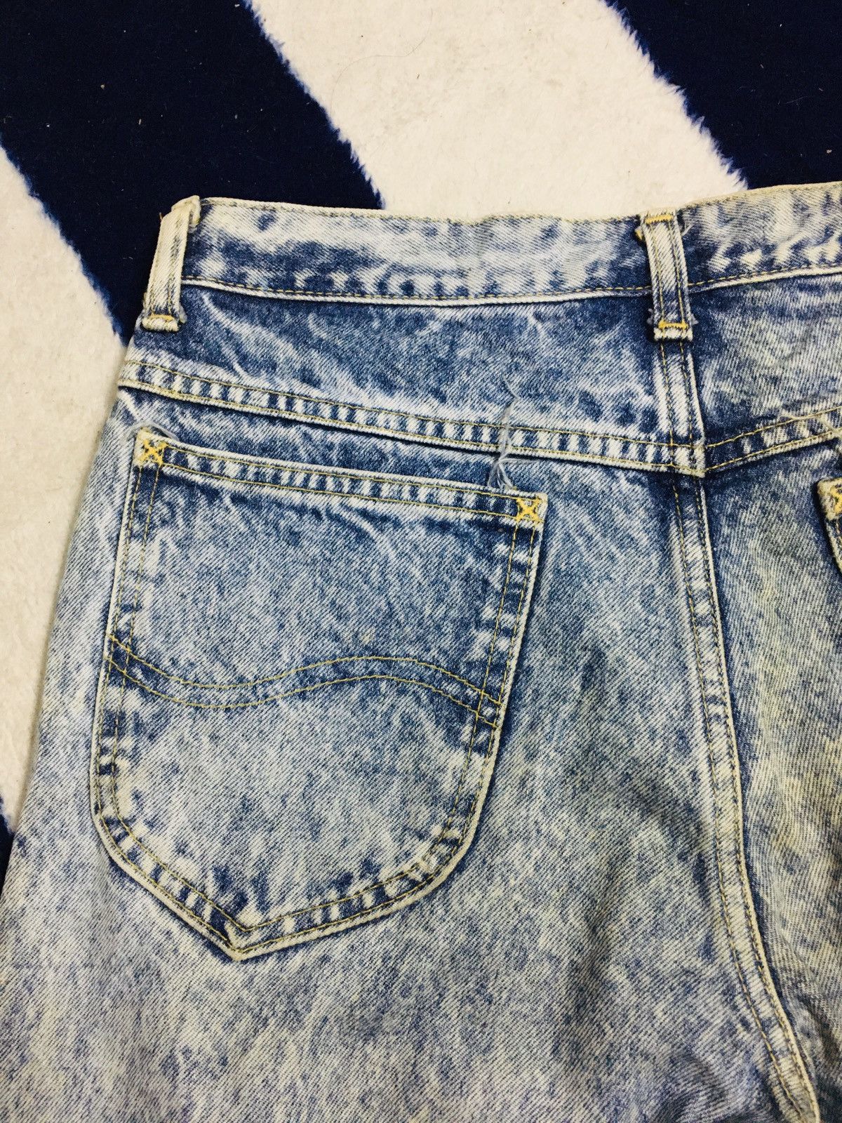 Japanese Brand × Lee Lee Acid Wash Jeans (16) Size US 29 - 3 Thumbnail