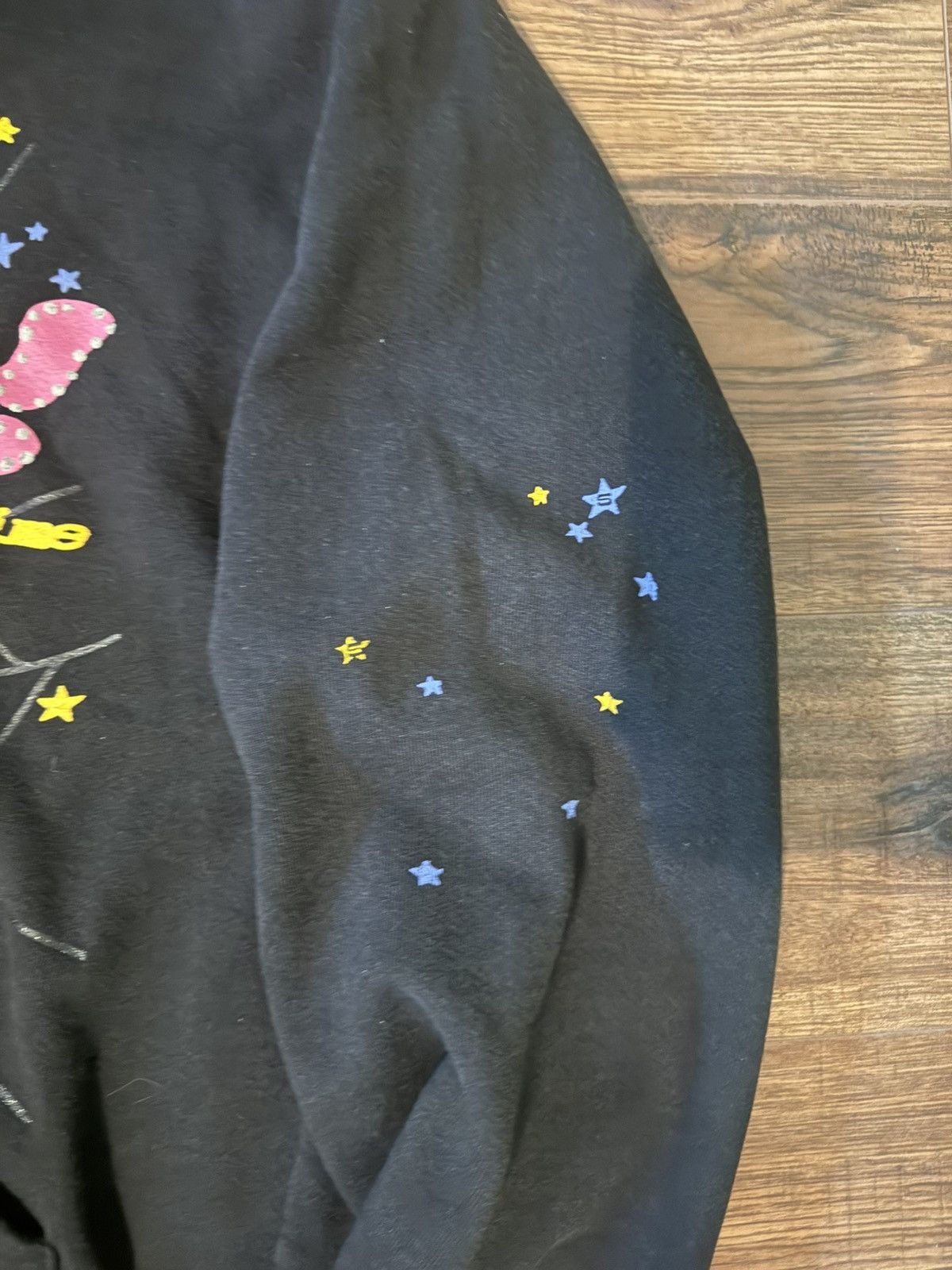Sp5der Sp5der P*nk Hoodie 'Black' Size US M / EU 48-50 / 2 - 4 Thumbnail