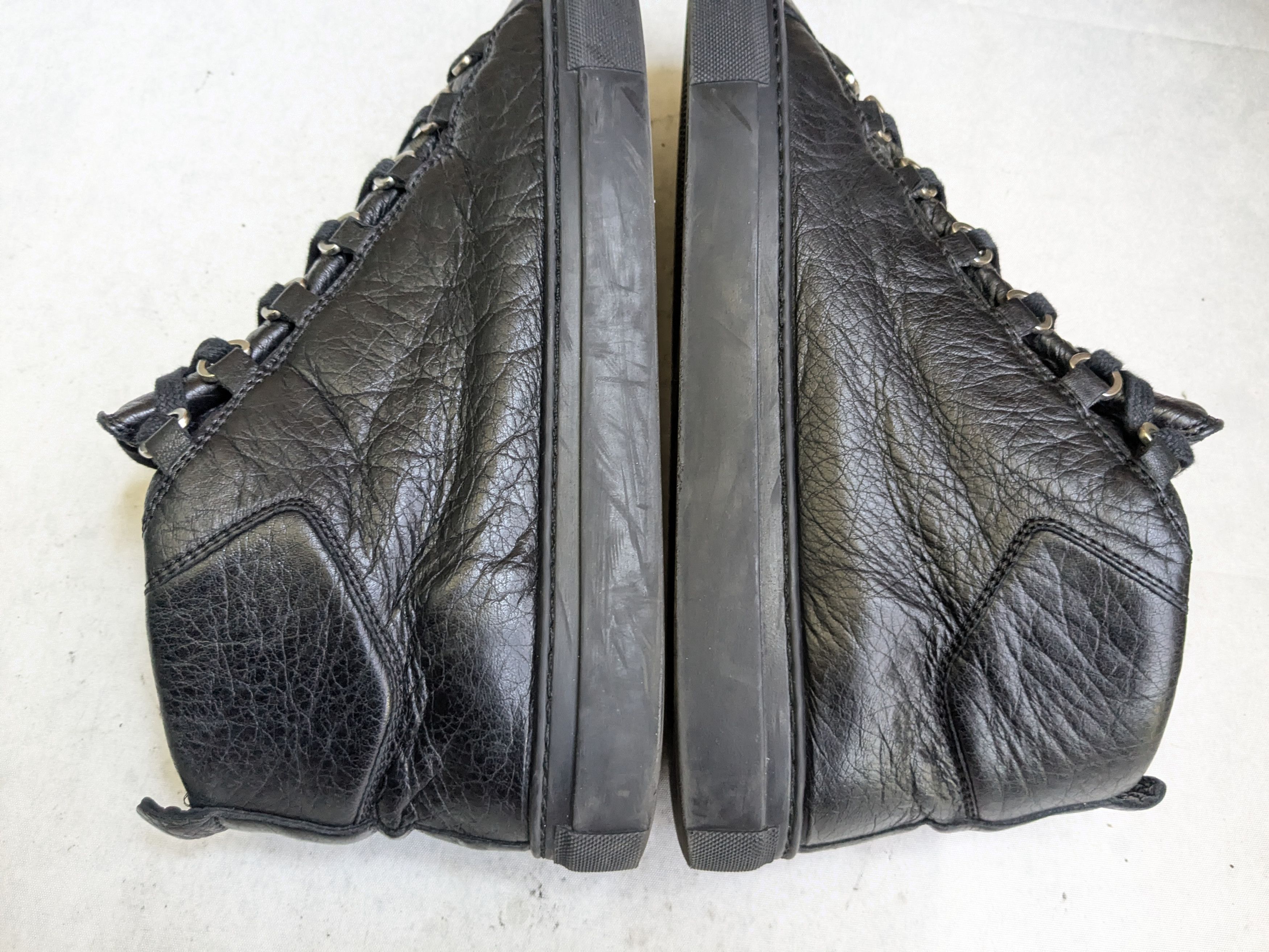 Balenciaga Balenciaga Arena Sneakers Black 9 High Tops Leather Size US 9 / EU 42 - 9 Thumbnail