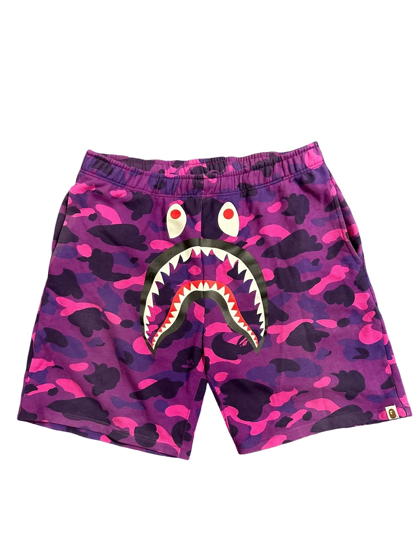 Bape Bape Purple Camo Shark Shorts 2XL Size US 38 / EU 54 - 1 Thumbnail