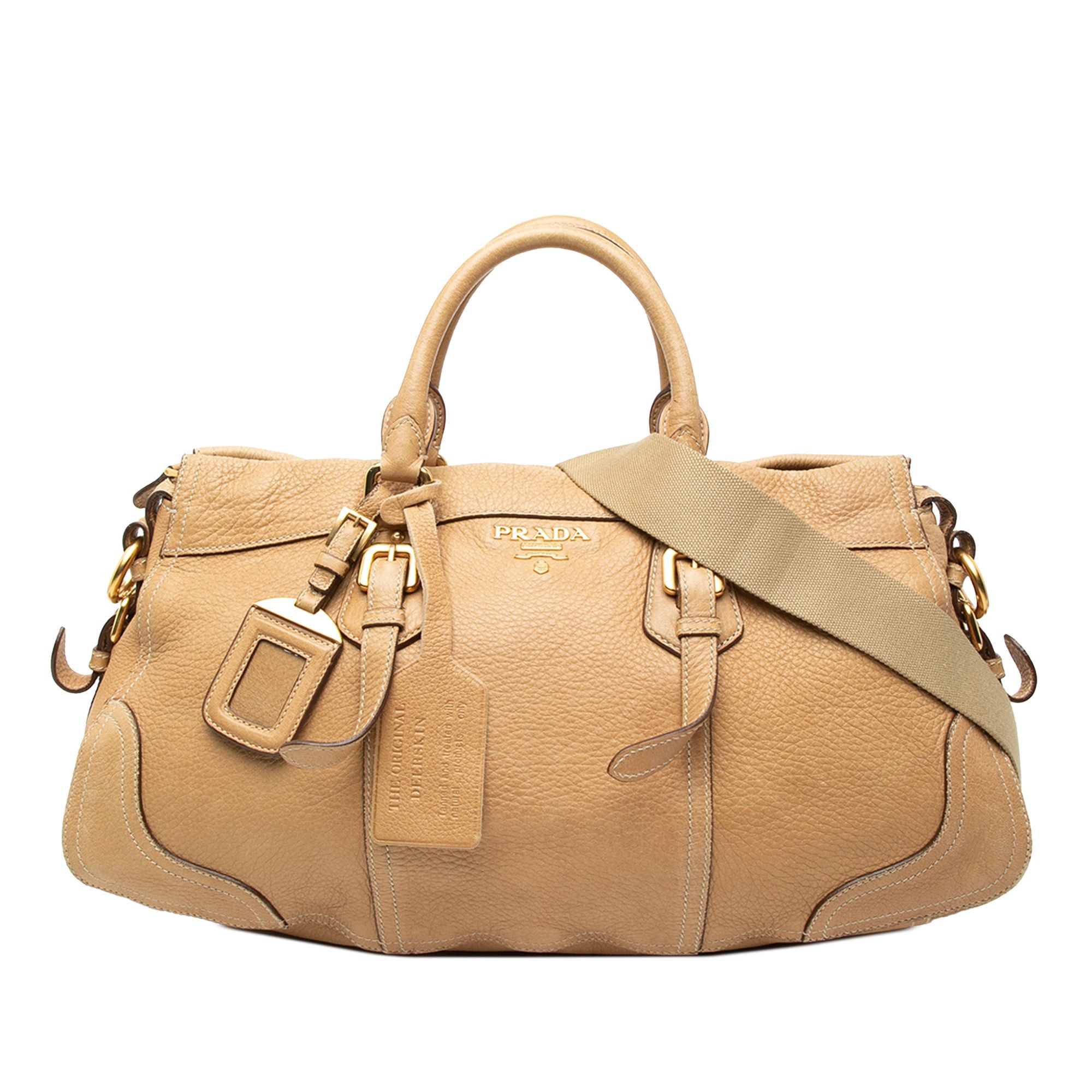 Prada Cervo Antik Shopping Satchel Size ONE SIZE - 1 Thumbnail