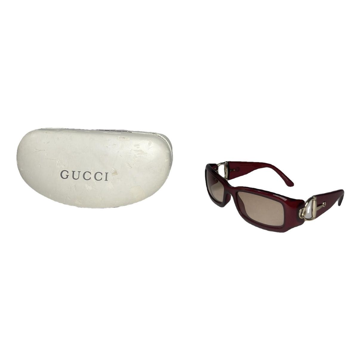 Gucci Purple Plastic Sunglasses Size ONE SIZE - 1 Thumbnail