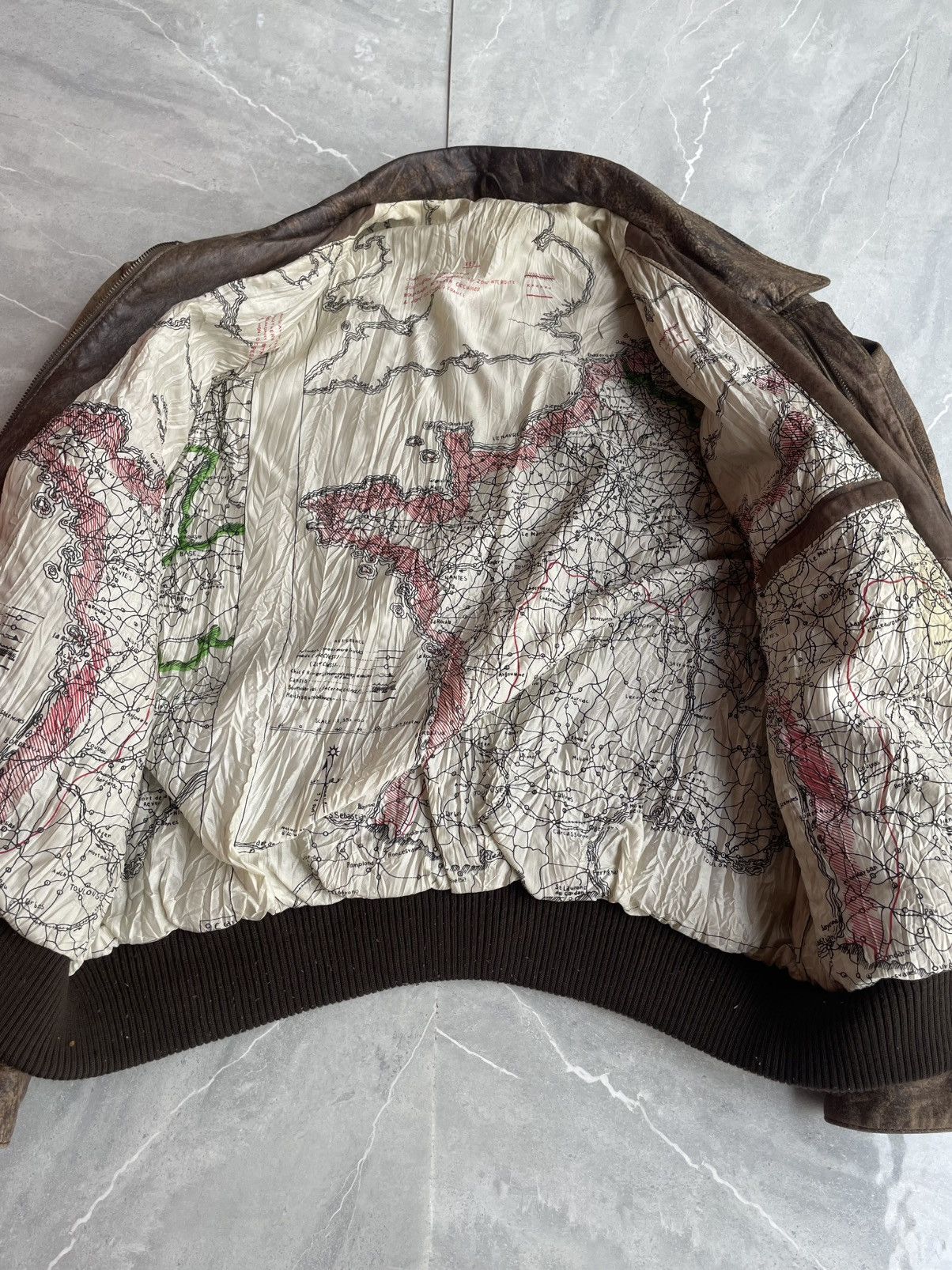 Leather Leather Jacket Flying Tigers 80s Size US L / EU 52-54 / 3 - 10 Thumbnail
