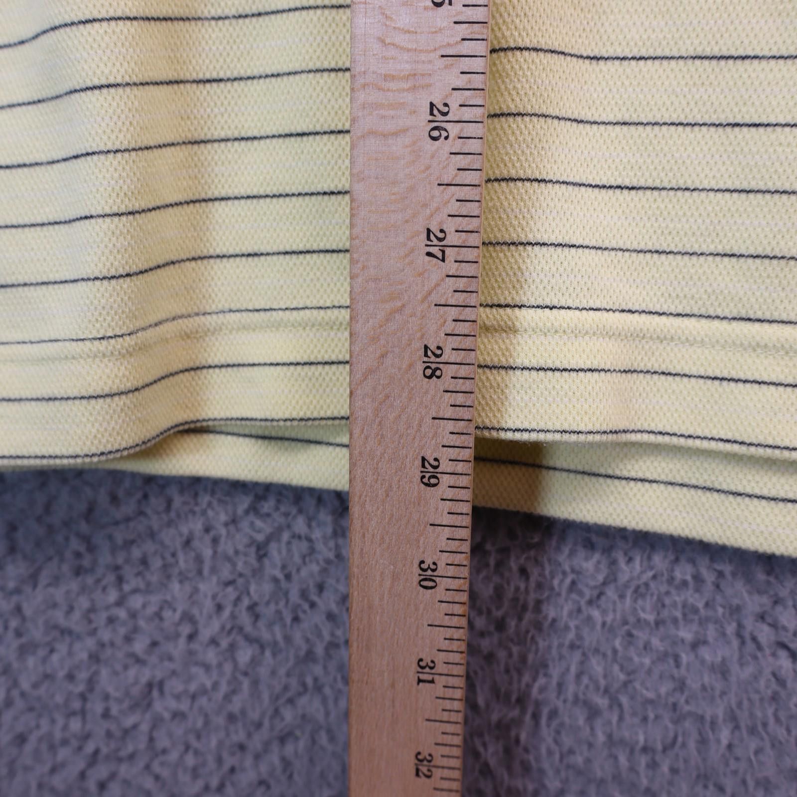 Nike Nike Men Medium Dri Fit Polo Yellow Collar Shirt Striped Size US M / EU 48-50 / 2 - 2 Thumbnail