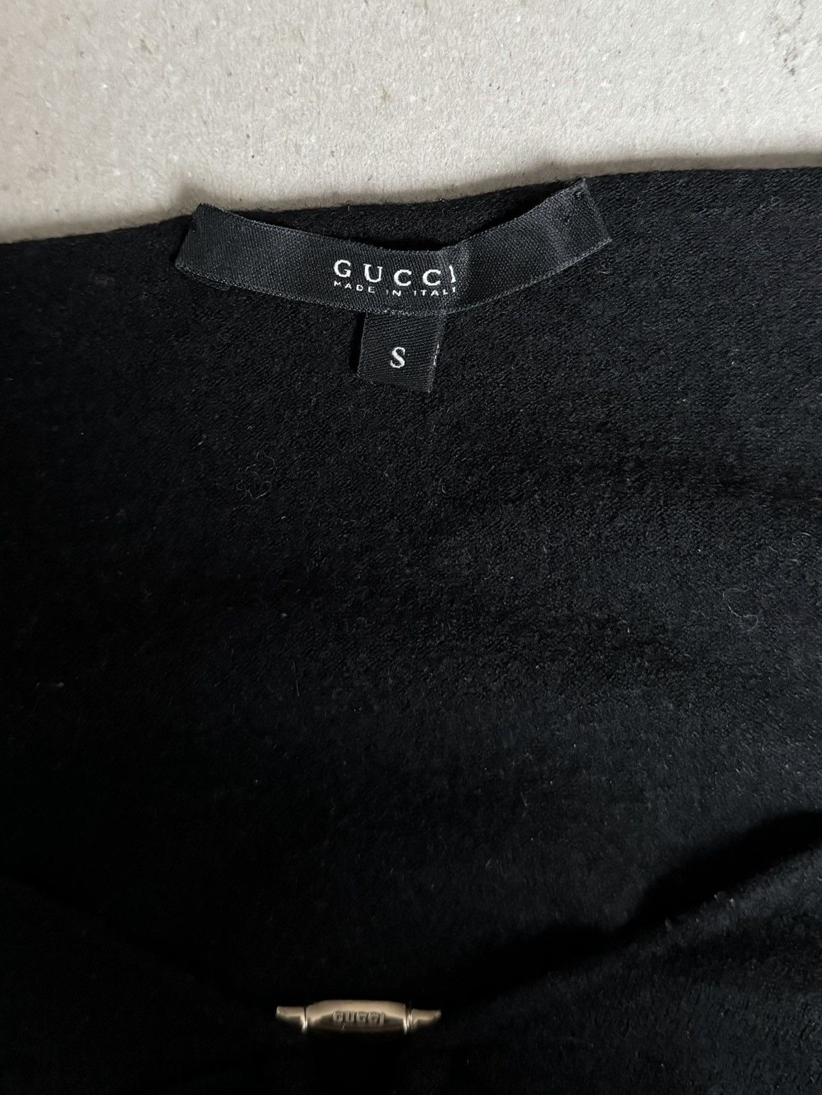 Gucci Gucci design by Tom Ford draped wool sweater Size S / US 4 / IT 40 - 4 Thumbnail
