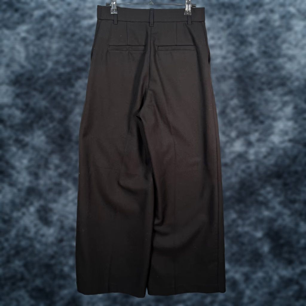H&M H&M Edition Womens Wide-Leg Trousers Black Office Wear Wool Blend Pants Size 4 Womens O ffice Dress Pants Size 27" / US 4 / IT 40 - 1 Thumbnail