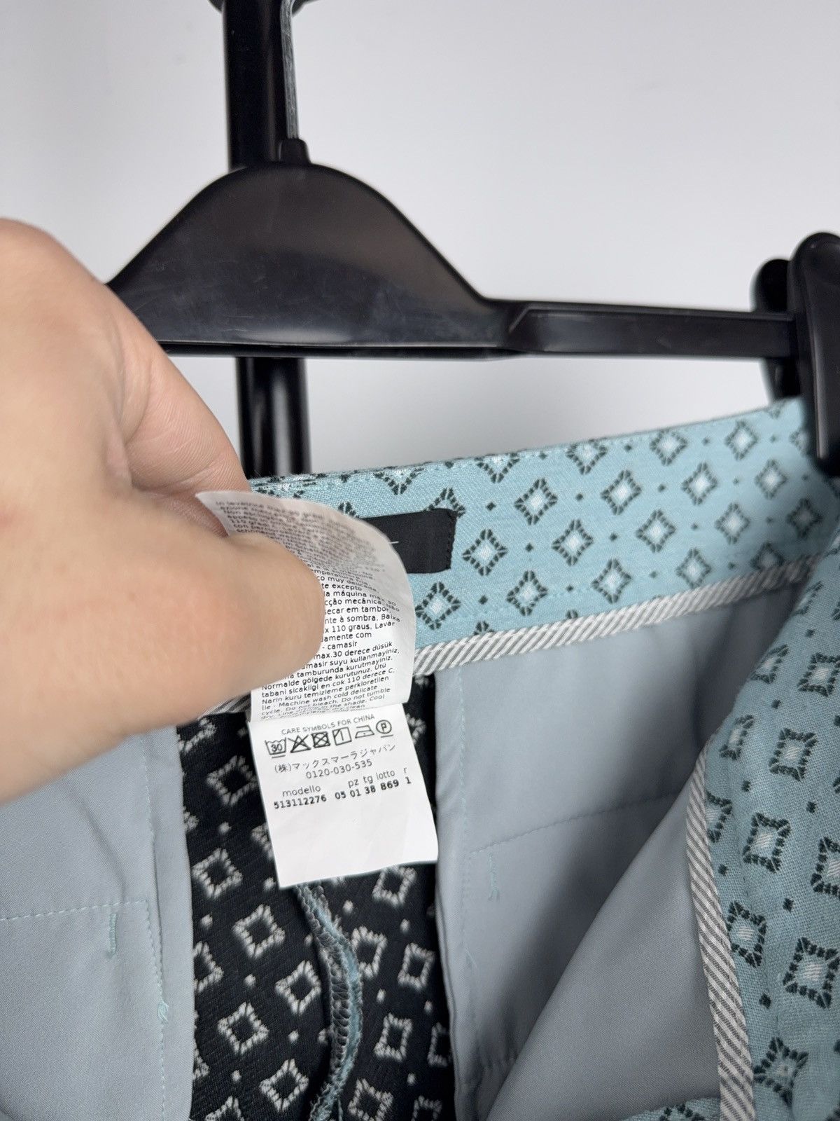 Weekend Max Mara Max Mara Weekend Cigarette Pants Pattern Blue 38 Size 27" / US 4 / IT 40 - 20 Thumbnail