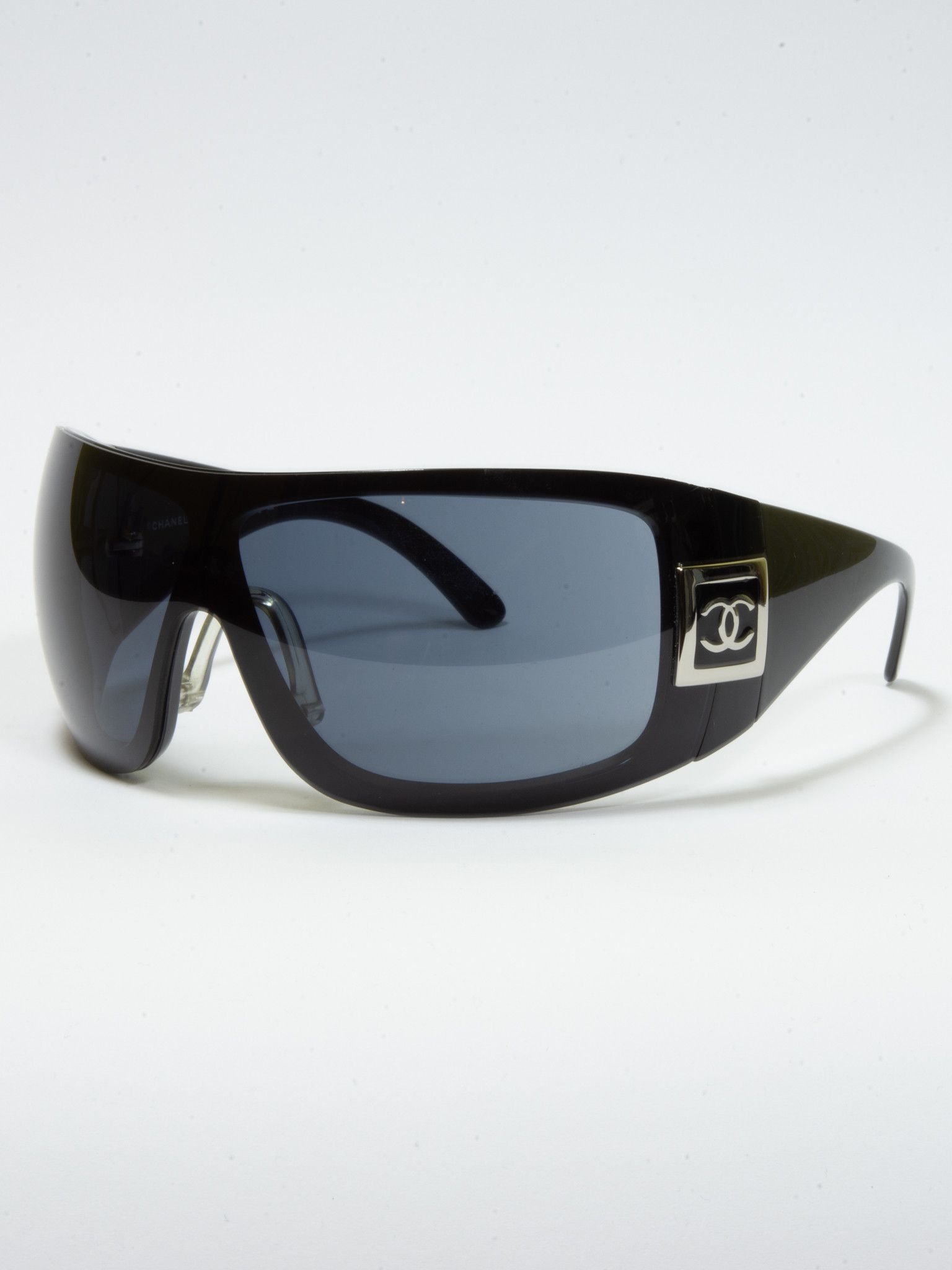 image of Chanel Ski Facemask Sunglasses in Black, Women's